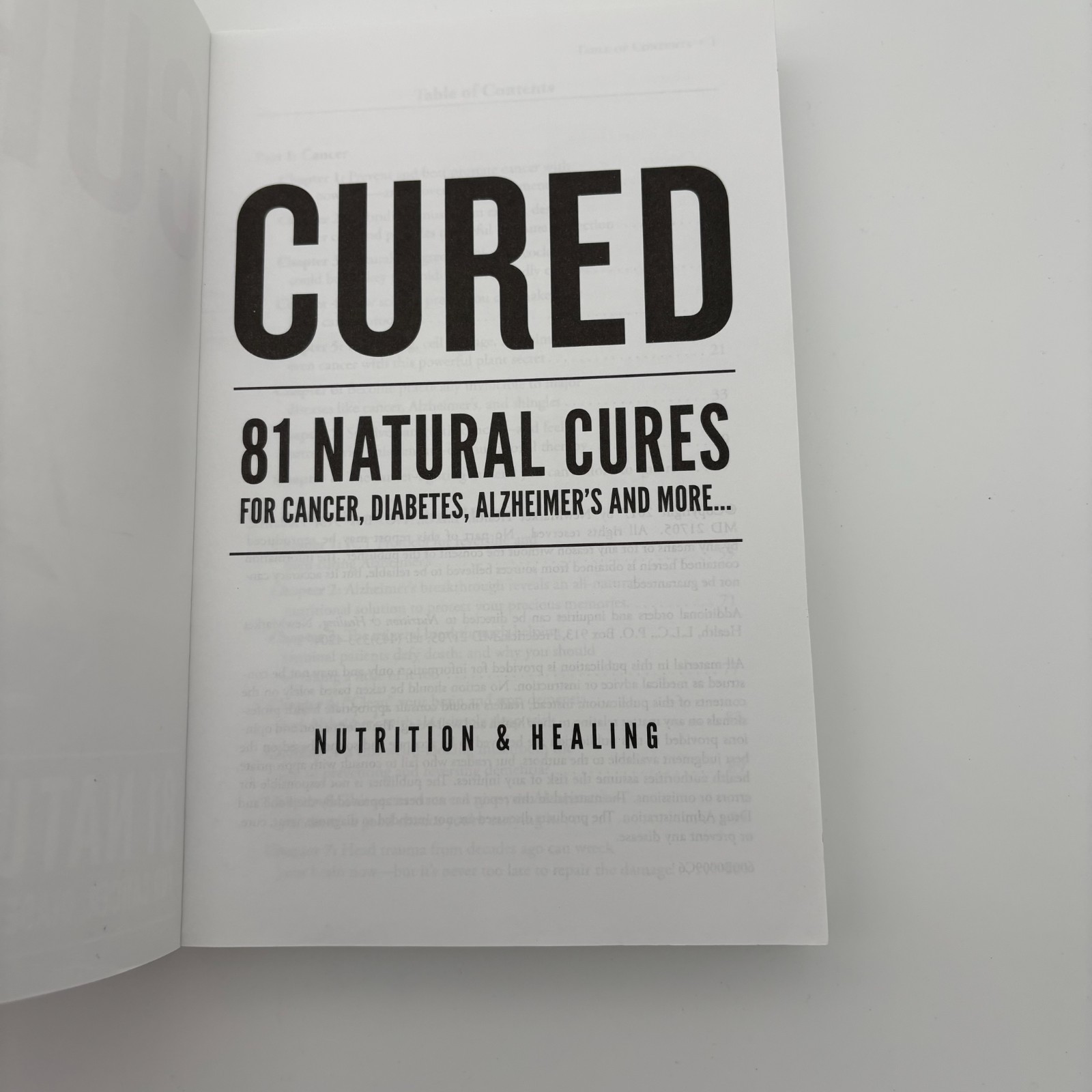 Cured 81 Natural Cures For Cancer, Diabetes, Alzheimer’s and more VG