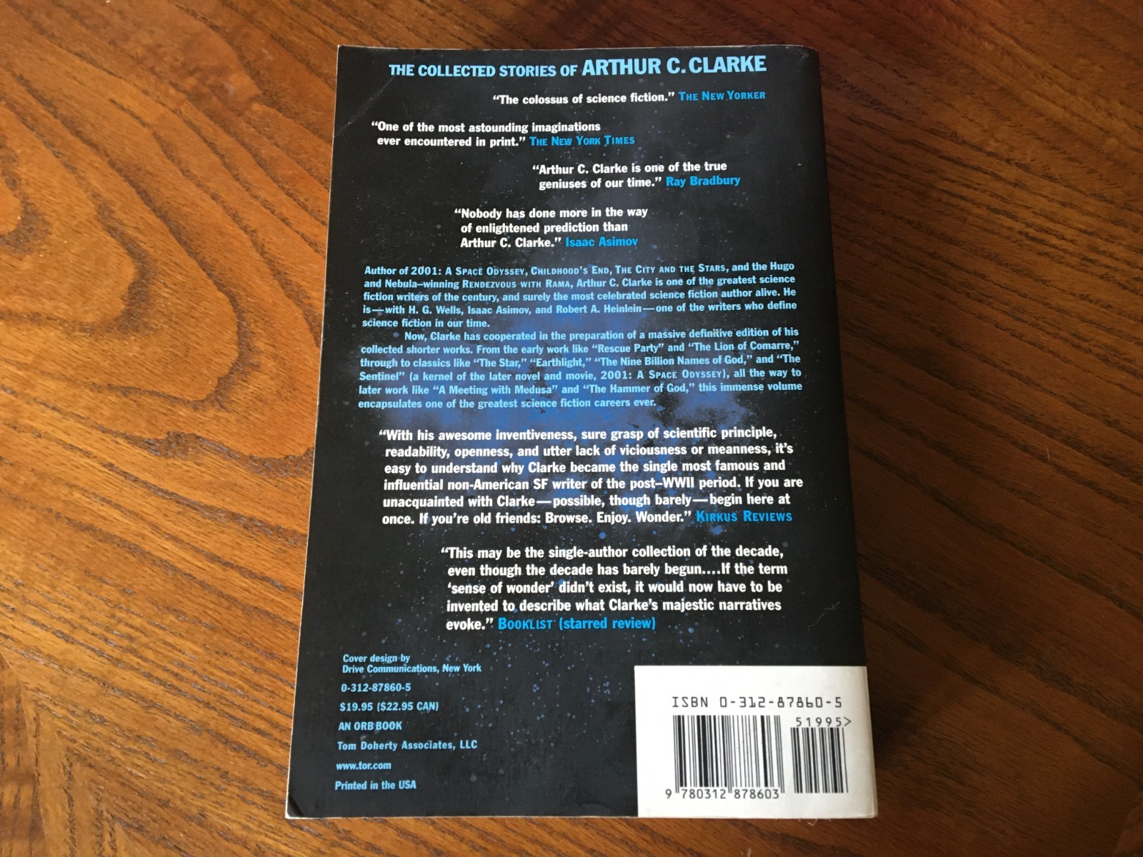 The Collected Stories Of Arthur C. Clarke – large softbound – 900+ pgs