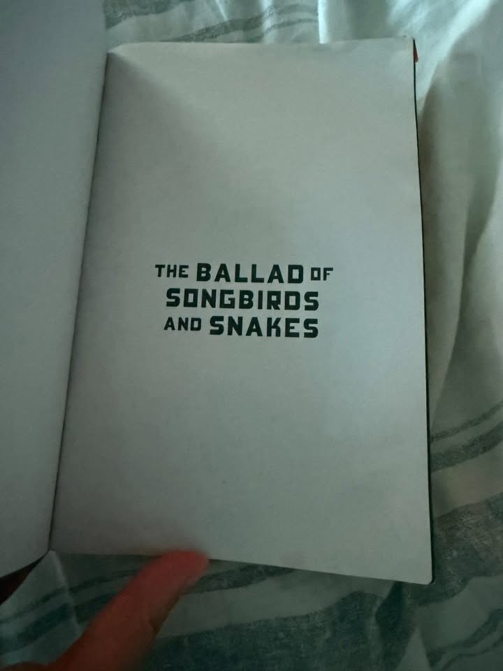 Ballad of Songbirds and Snakes by Suzanne Collins (2023) – Annotated Paperback