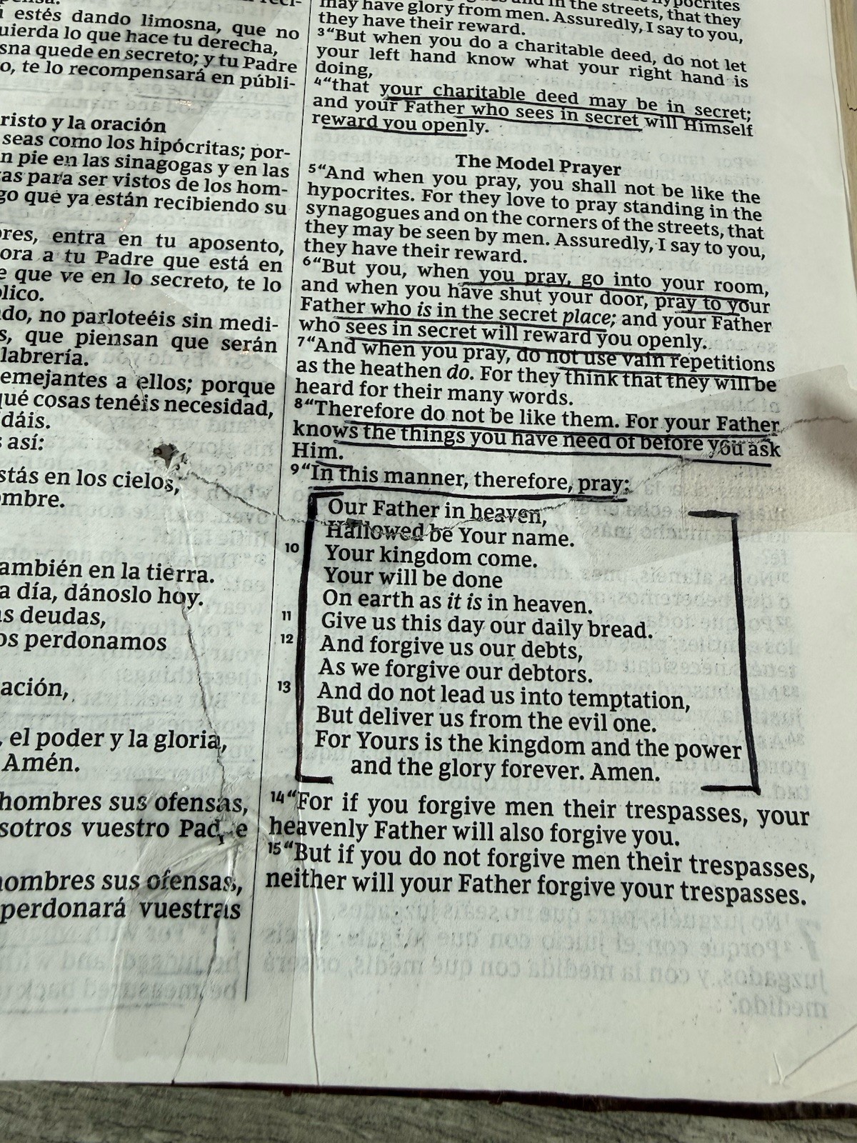 NKJV/RVR Bilingual Bible Leathersoft Brown (Spanish Edition) 2018 ( READ)