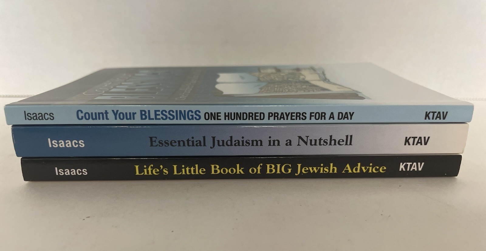 3 KTAV Jewish Pocketbooks: Essential Judaism Blessings Advice by Ron Isaacs NEW
