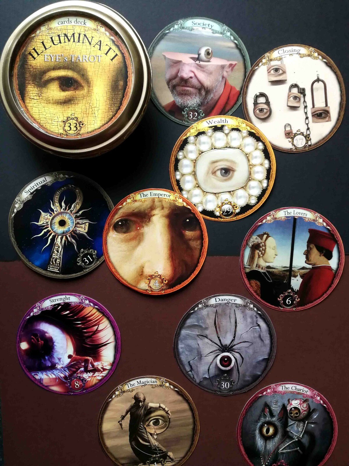 Ask Me Now a Consultation with Eyes Art Tarot Card Deck Cartomancy Tell Fortune