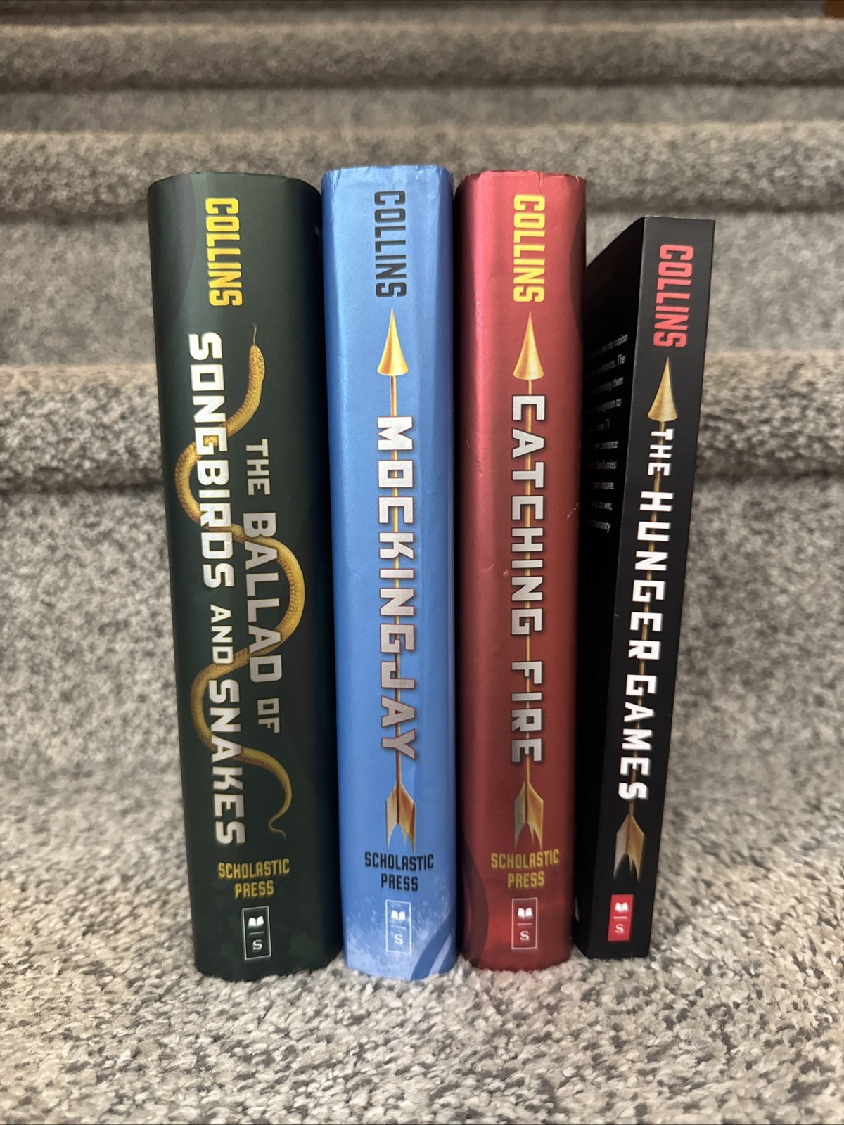The Hunger Games Series by Suzanne Collins Set, Scholastic Press, Hardcover/Pap…
