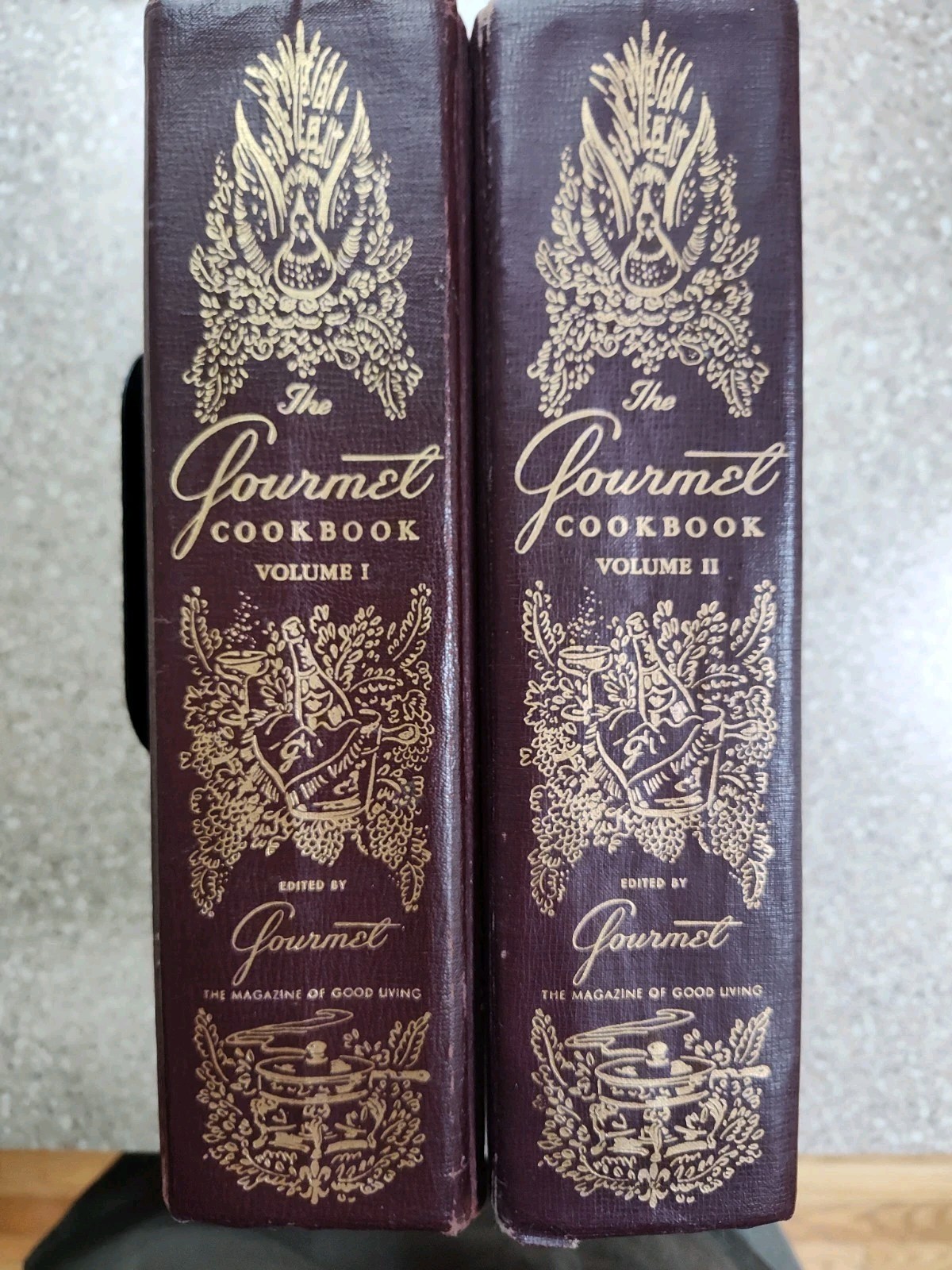 The Gourmet Cookbook Volume 1 & 2 Hardcover Vintage Set Revised 1st Edition