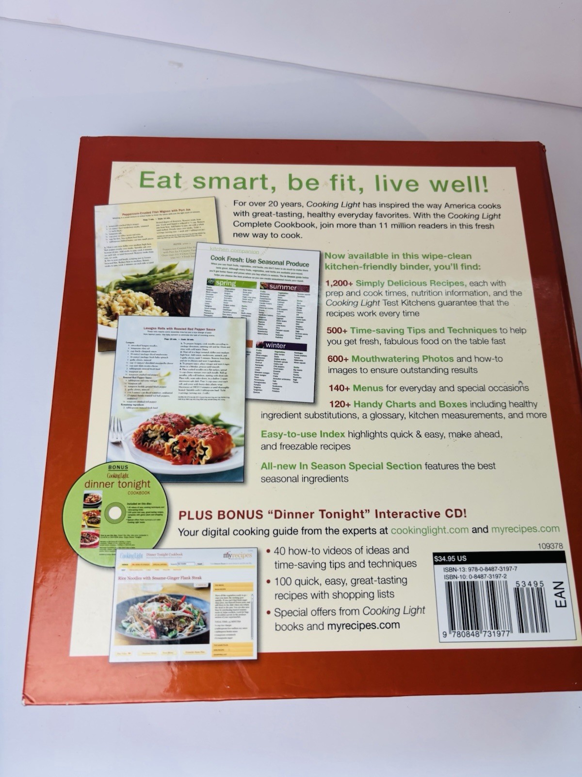 Cooking Light Complete Cookbook 2008 Oxmoor Bonus Interactive CD