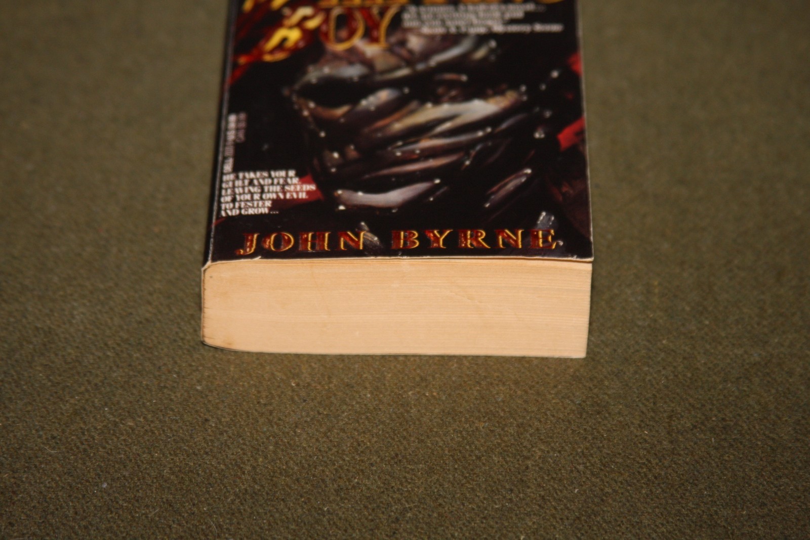 Whipping Boy by John Byrne 1992 PB 1st Print Dell Abyss Horror – Signed