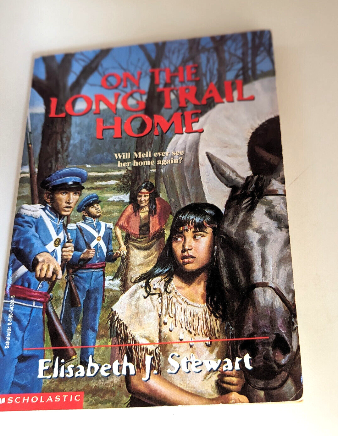 On the Long Trail Home Elizabeth J, Stewart Schoolastic Edition 1996 T-28