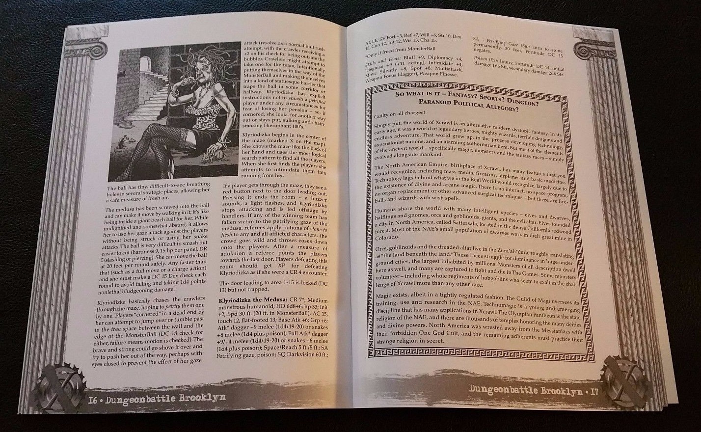 D&D 3.5 2007 D20 XCRAWL DUNGEONBATTLE BROOKLYN Modern RPG Module GMGP1008 SC NEW