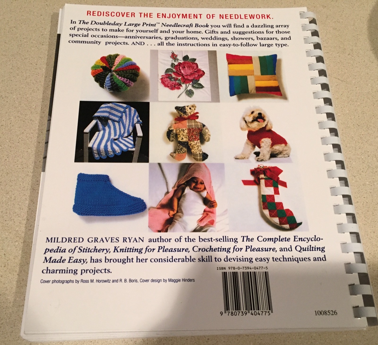 ✨REDUCED✨The Doubleday Large Print Needlecraft Book,Mildred Graves Ryan 1999