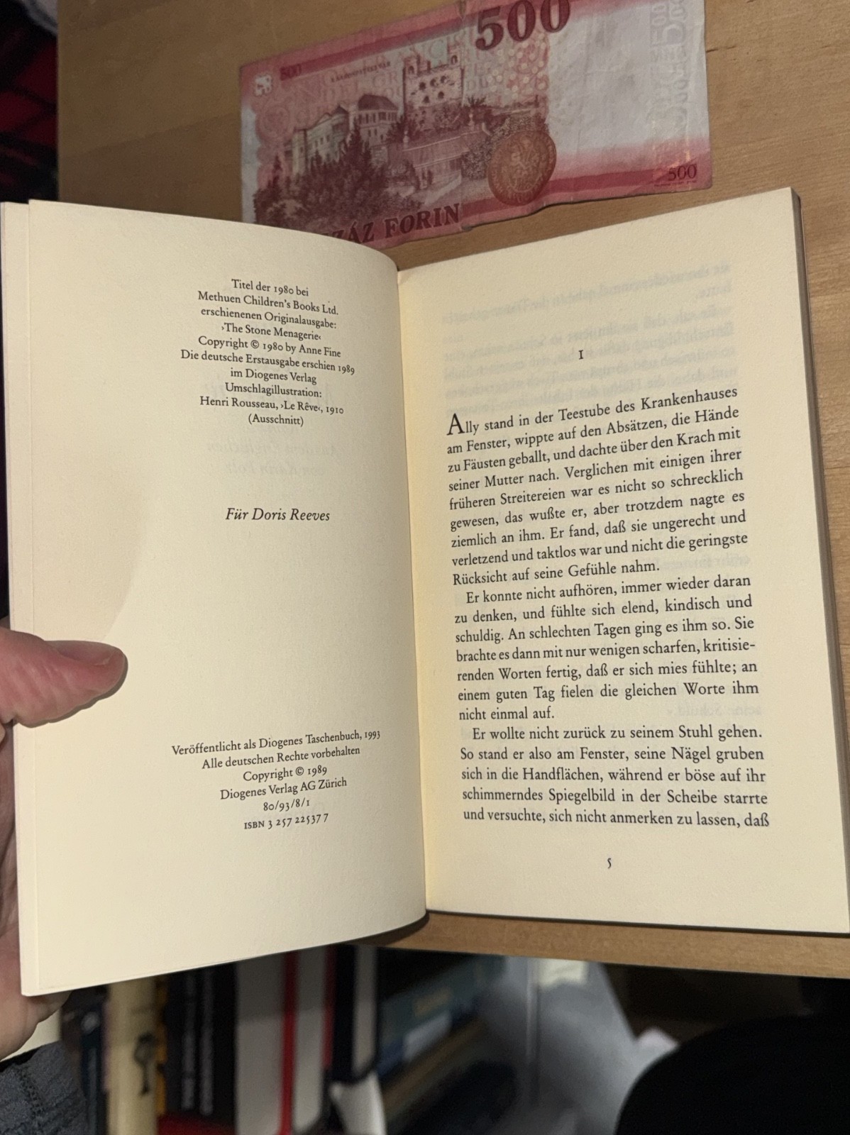 Anne Fine Die Stein-Menagerie Roman
