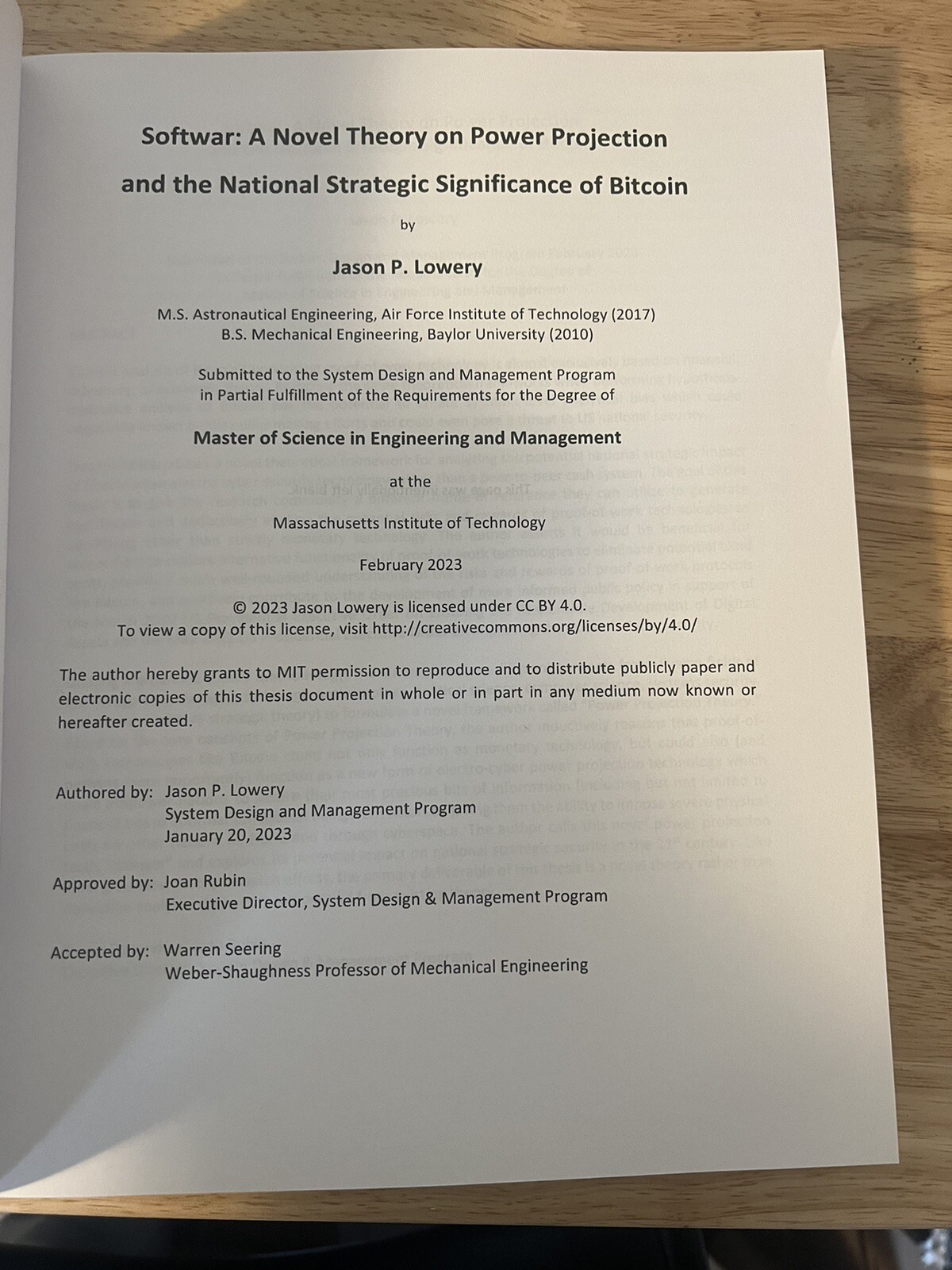 Softwar by Jason Lowery (Paperback, 2023) OOP Bitcoin Thesis Version 2.5 -NEW