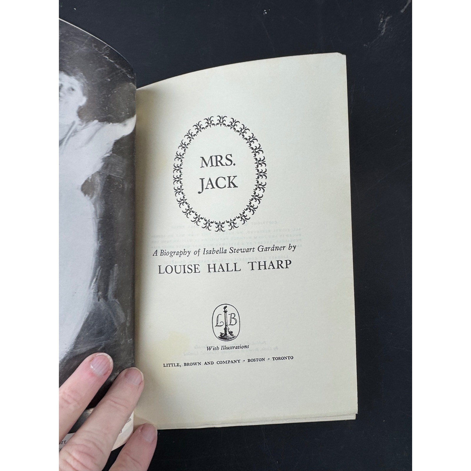 Mrs Jack A Biography of Isabella Stewart Gardner by Louise Hall Tharp HC DJ 1965