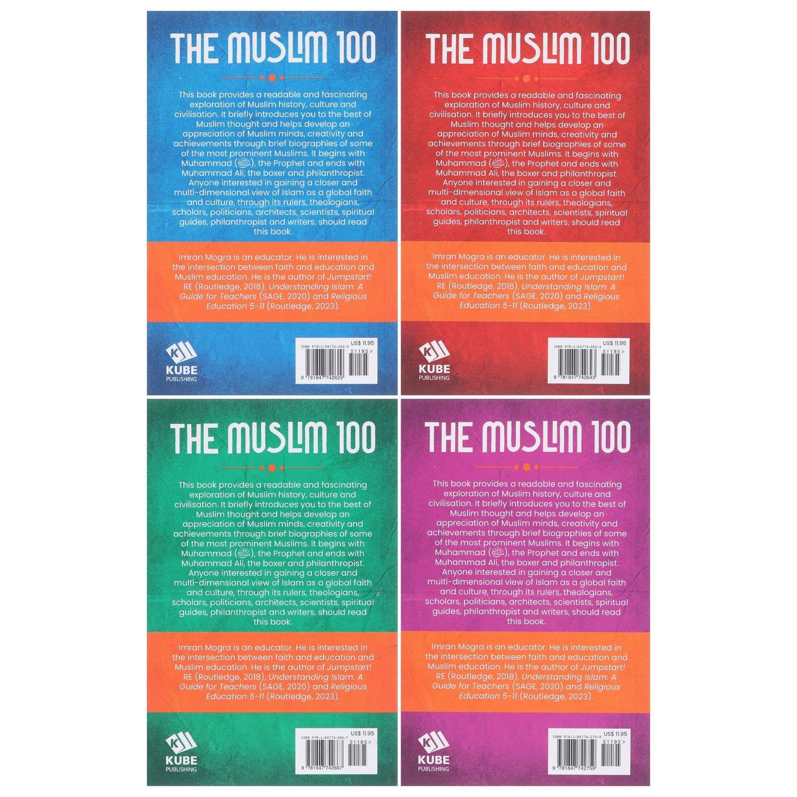The Muslim 100 (YA Edition) by Muhammad Mojlum Khan 4 Books Set – Ages 12-16- PB