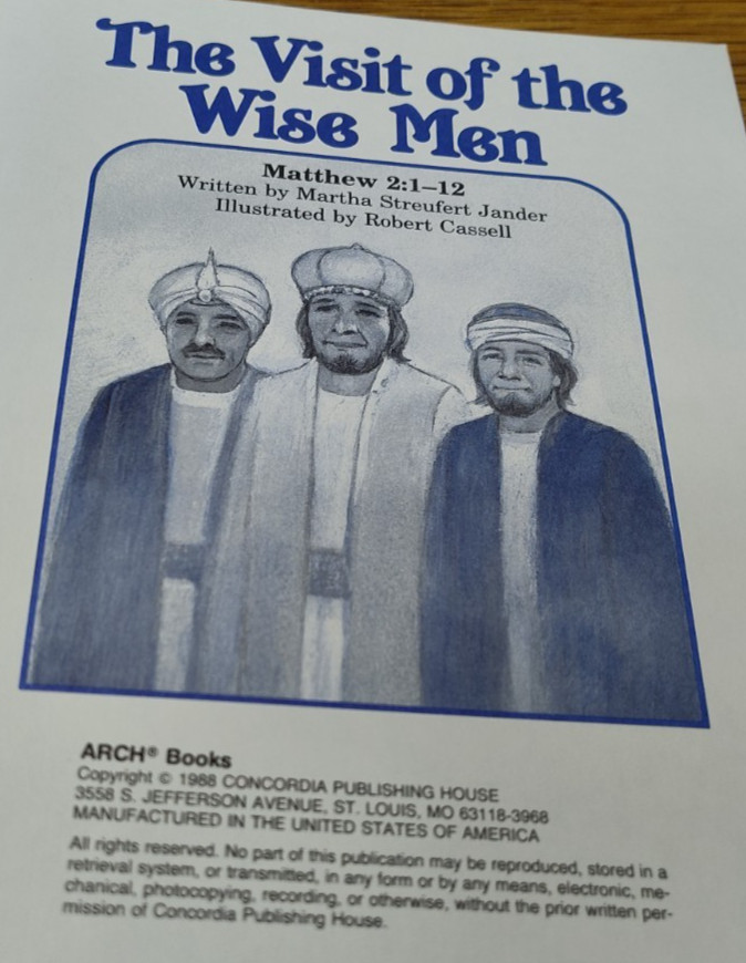 Vintage 1988 Arch Books The Visit Of The Wise Men Learning Bible Stories Book