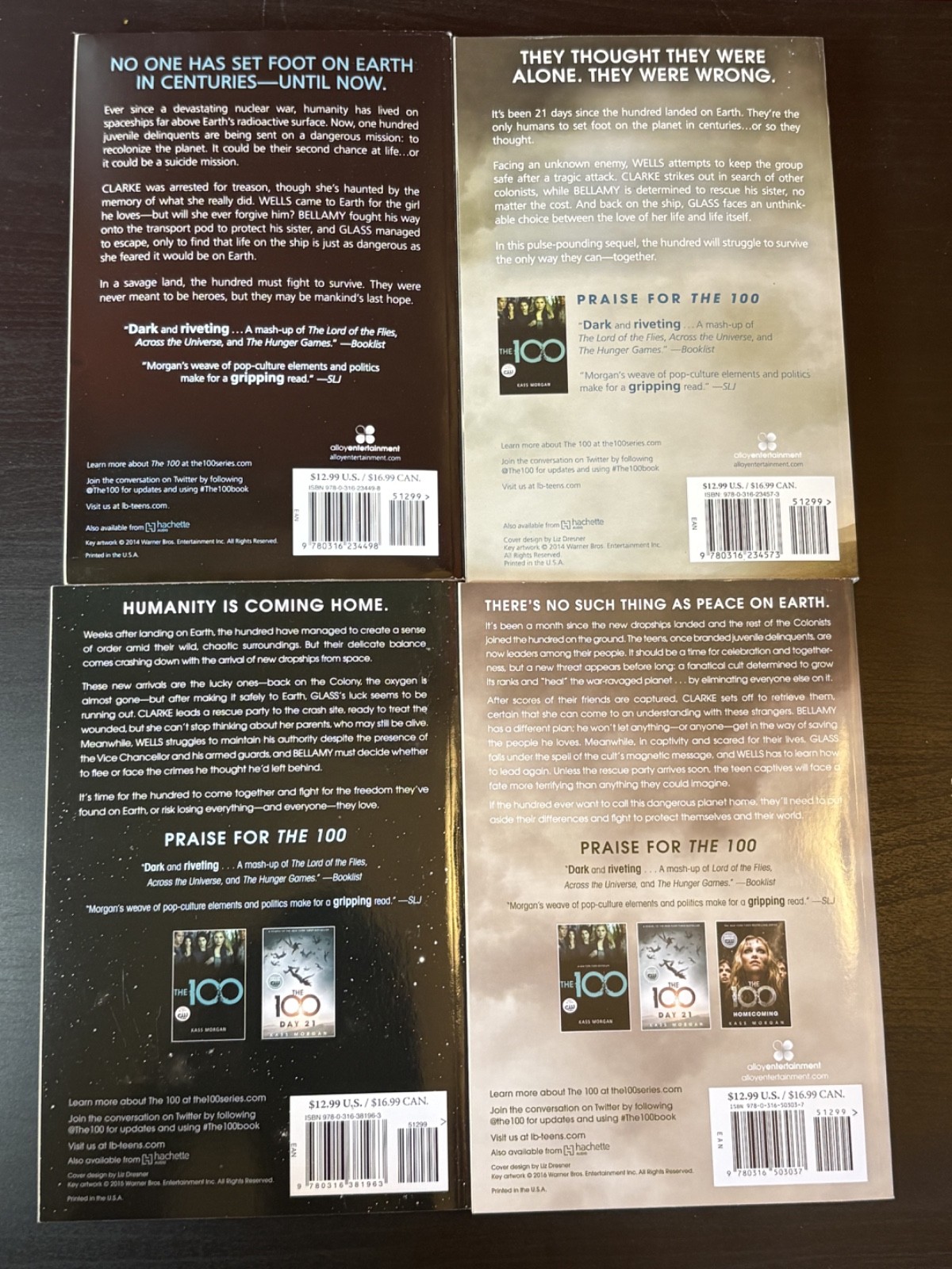 THE 100 KASS MORGAN The Complete Box Set: The 100, Day 21, Homecoming, Rebellion