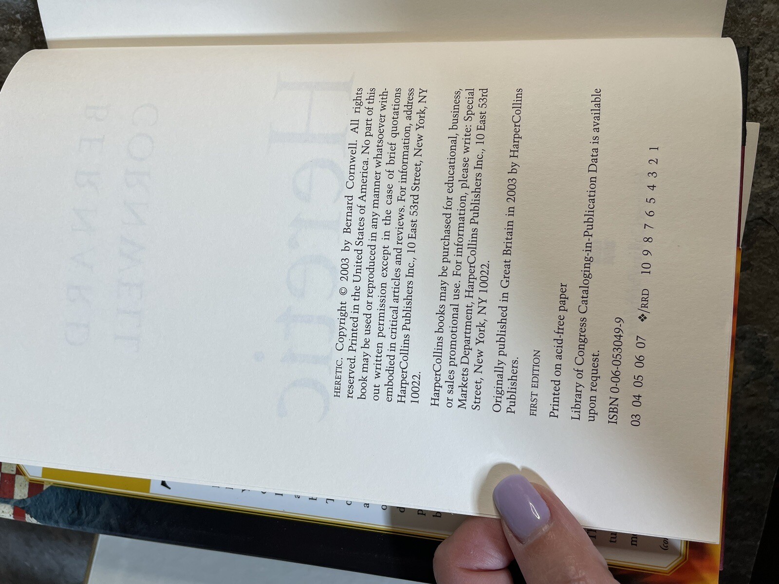 3 Bernard Cornwell Hardback Books – Heretic, Vagabond, Sharpe’s Fortress