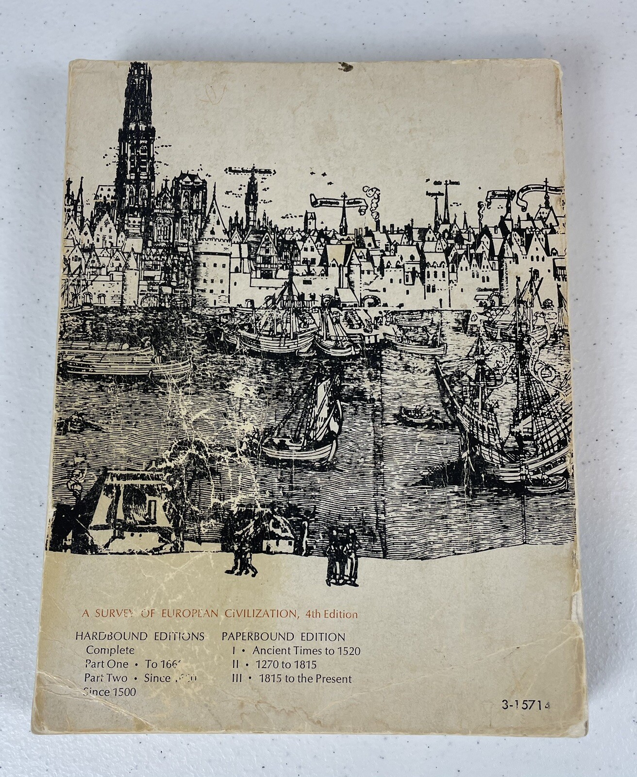 1270 To 1815 A Survey Of European Civilization 4th Edition Paperbound 1969 VTG