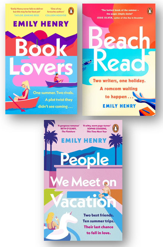 Emily Henry 3 Books Collection Set (Book Lovers, Beach Read, People We Meet On..