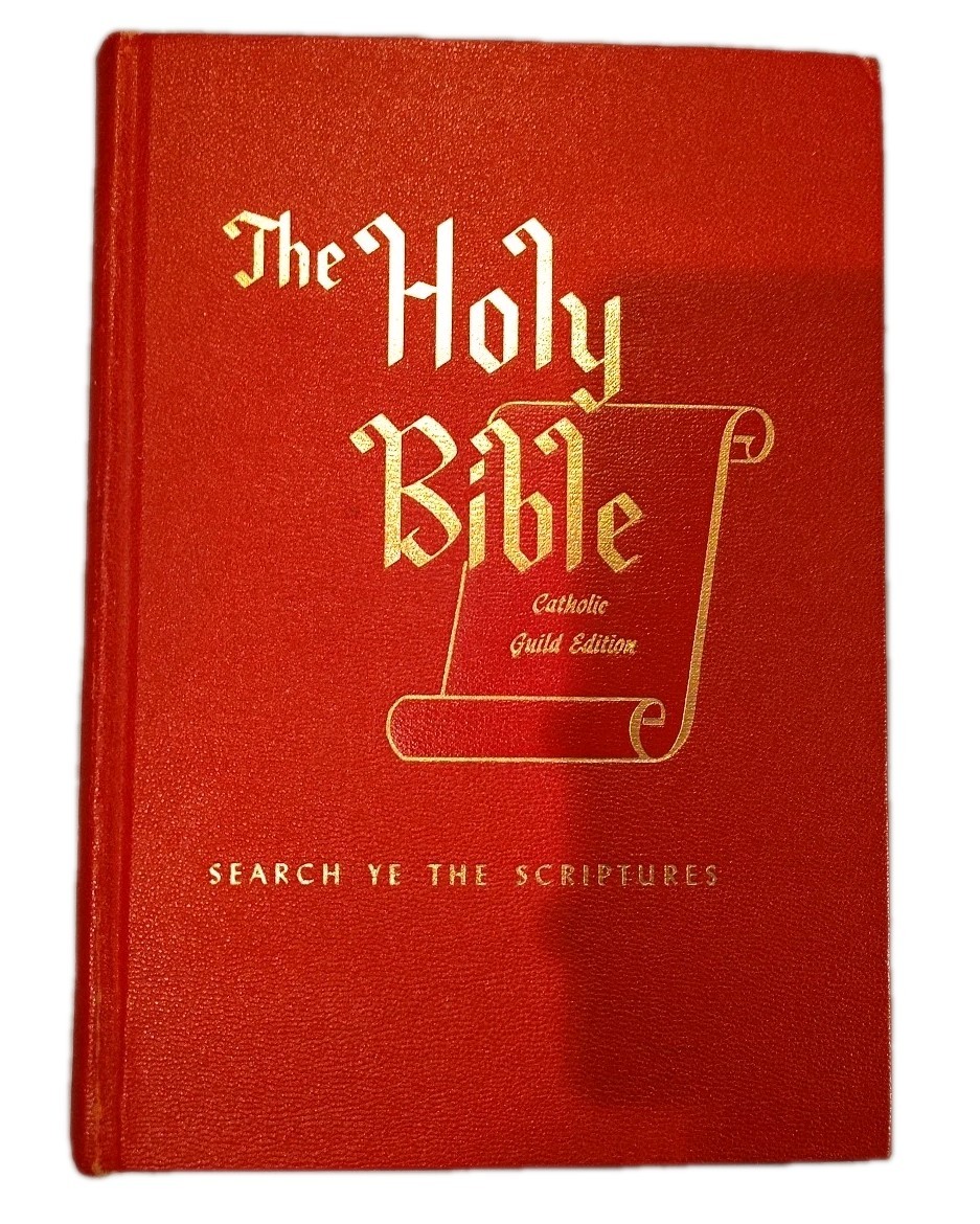 Catholic Family Holy Bible Illustrated 1958 Catholic Press Inc. Rare