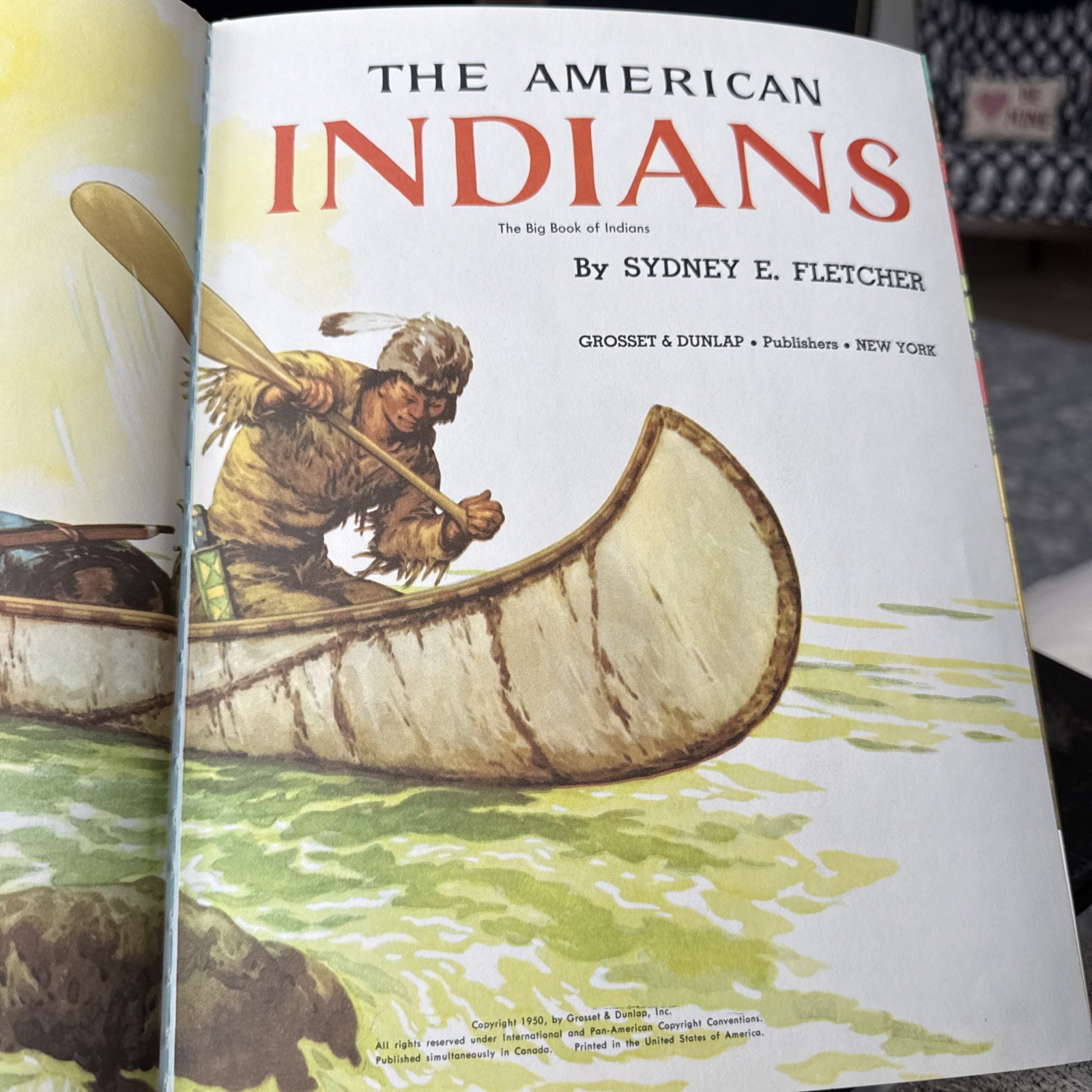 The American Indians By Sydney E. Fletcher Hardcover later Edition
