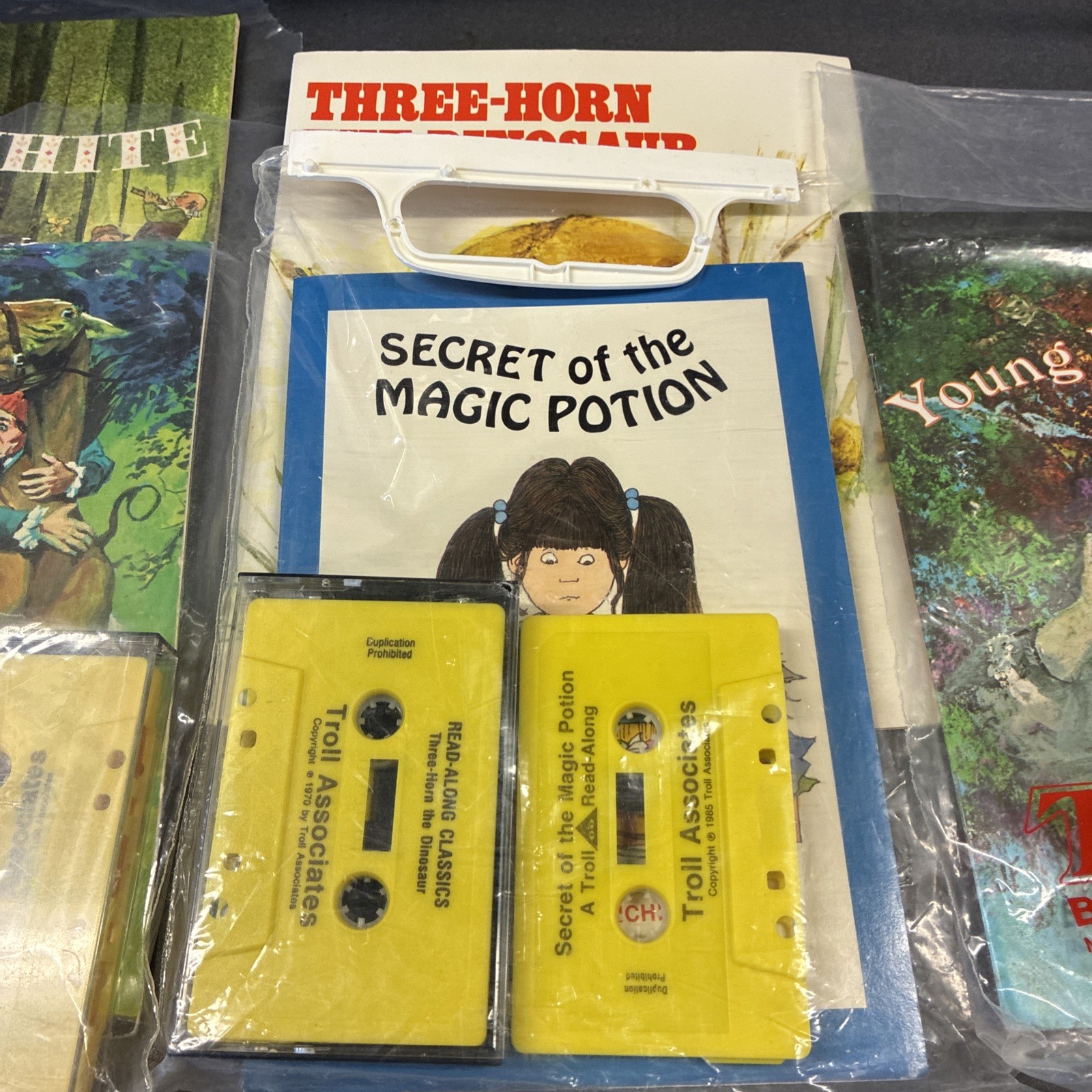 Lot Of 15 Vintage Troll Book Clubs Read -along Classics Books W/ Cassette Tapes