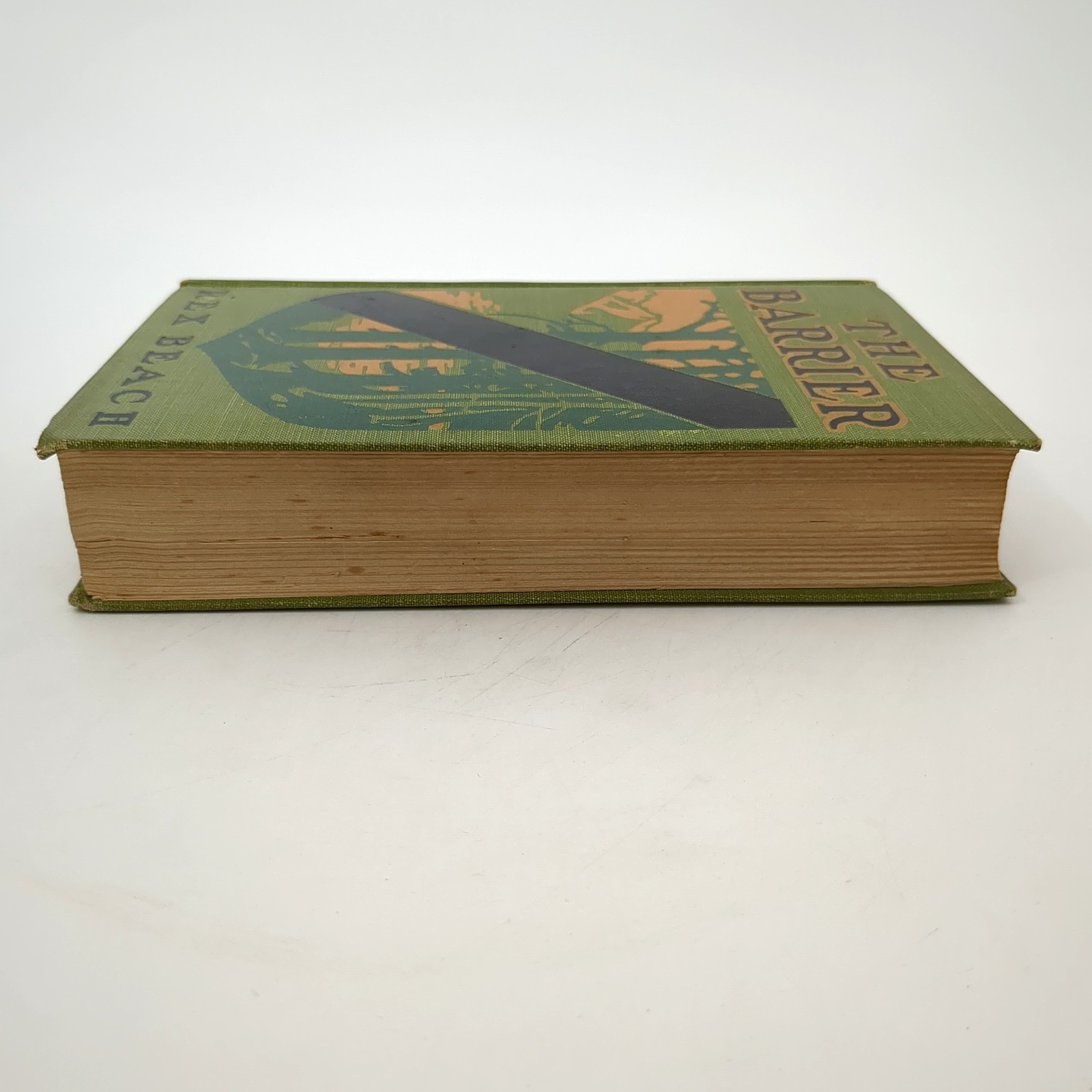 The Barrier Adventure Novel Illustrated Hardcover Book Rex Beach 1908
