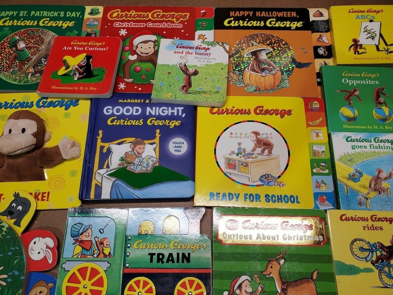Lot of 10 CURIOUS GEORGE Board Books by Margret & H. A. Rey “Random Mix”