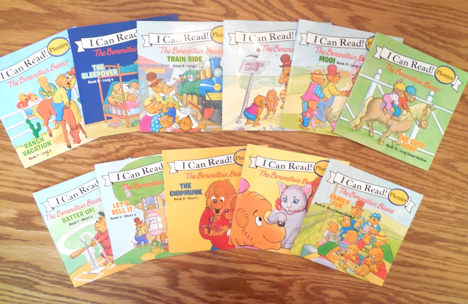 NEW I Can Read Phonics “The Berenstain Bears” 11 Books: #1-4 & #6-12 (Vowels)