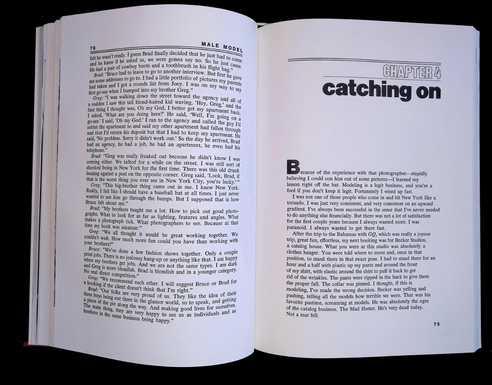 Male Model : The World Behind the Camera by Charles Hix & Michael Taylor 1979
