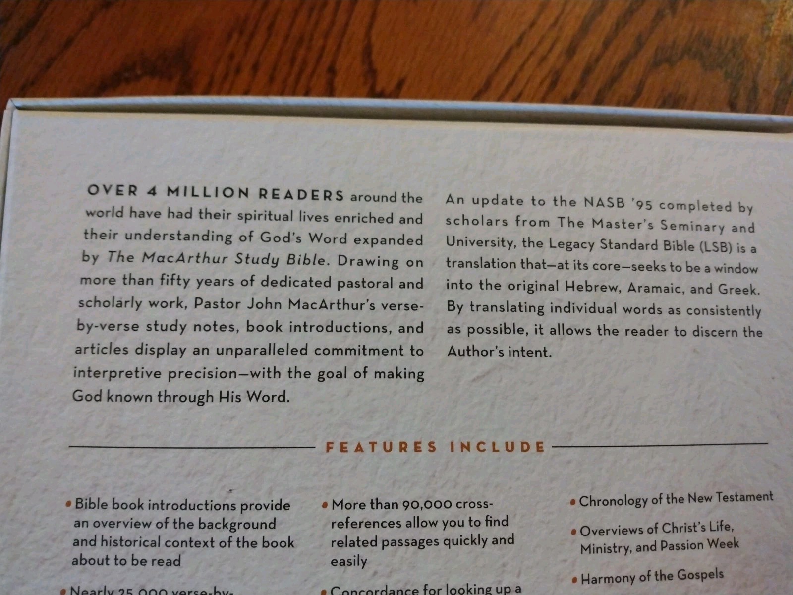 MacArthur Study Bible~ Black Genuine Leather Indexed ~Retail $174.99~2nd Ed.