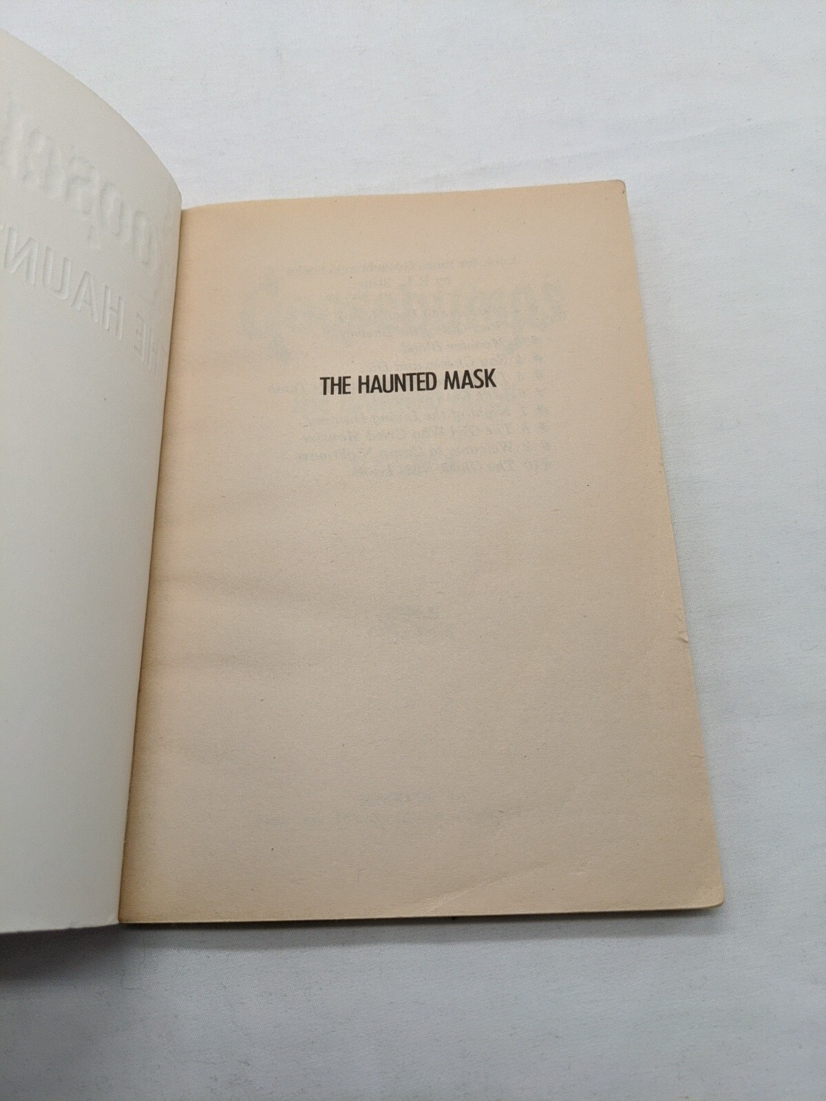 *NO Mask* Goosebumps #11 The Haunted Mask R. L. Stine 16th Edition Book