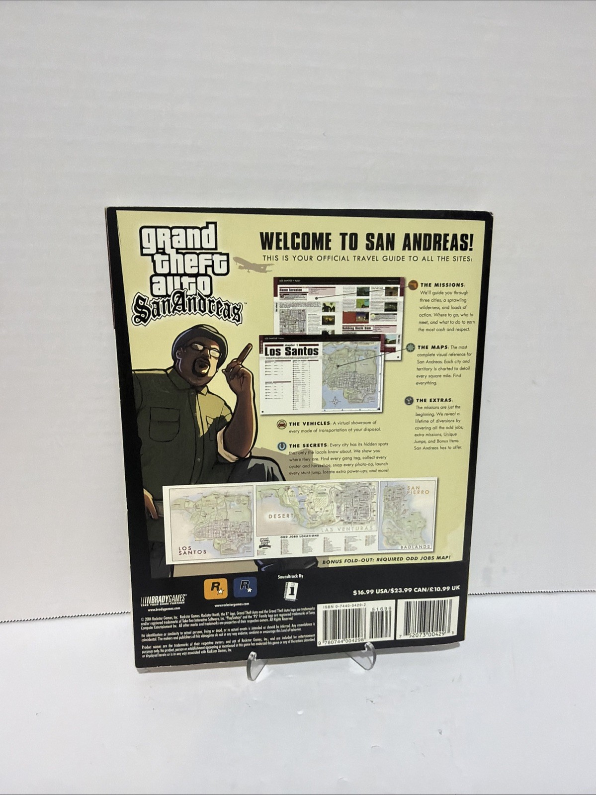 Grand Theft Auto San Andreas Official Strategy Guide BradyGames 2004 PS2