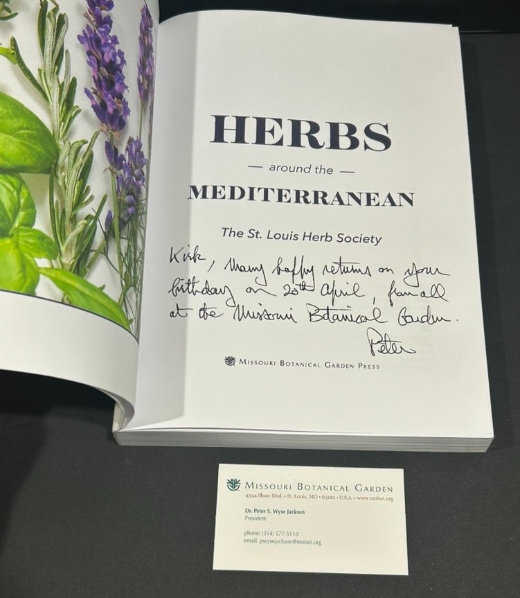 Herbs Around The Mediterranean by St. Louis Herb Society Signed 2023 Paperback