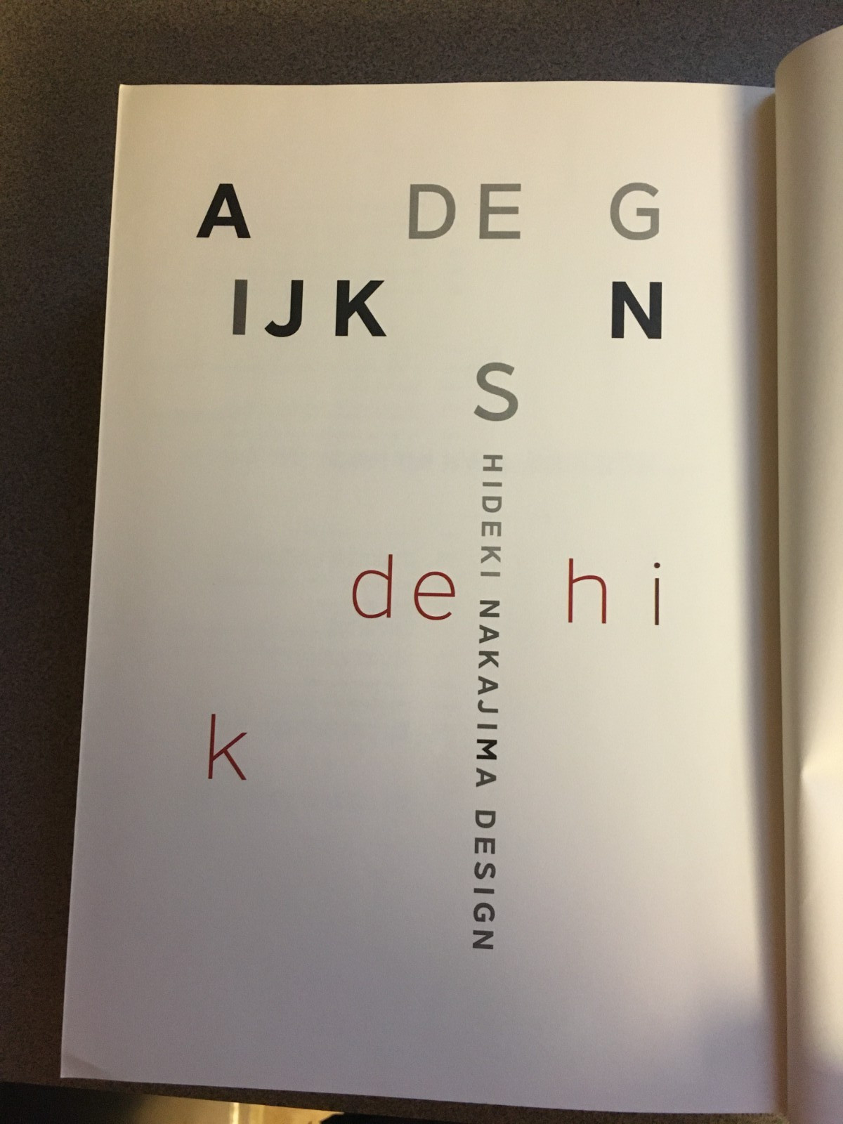 Hideki Nakajima Design by Nivard Thoes / Japanese Graphic Design Monograph