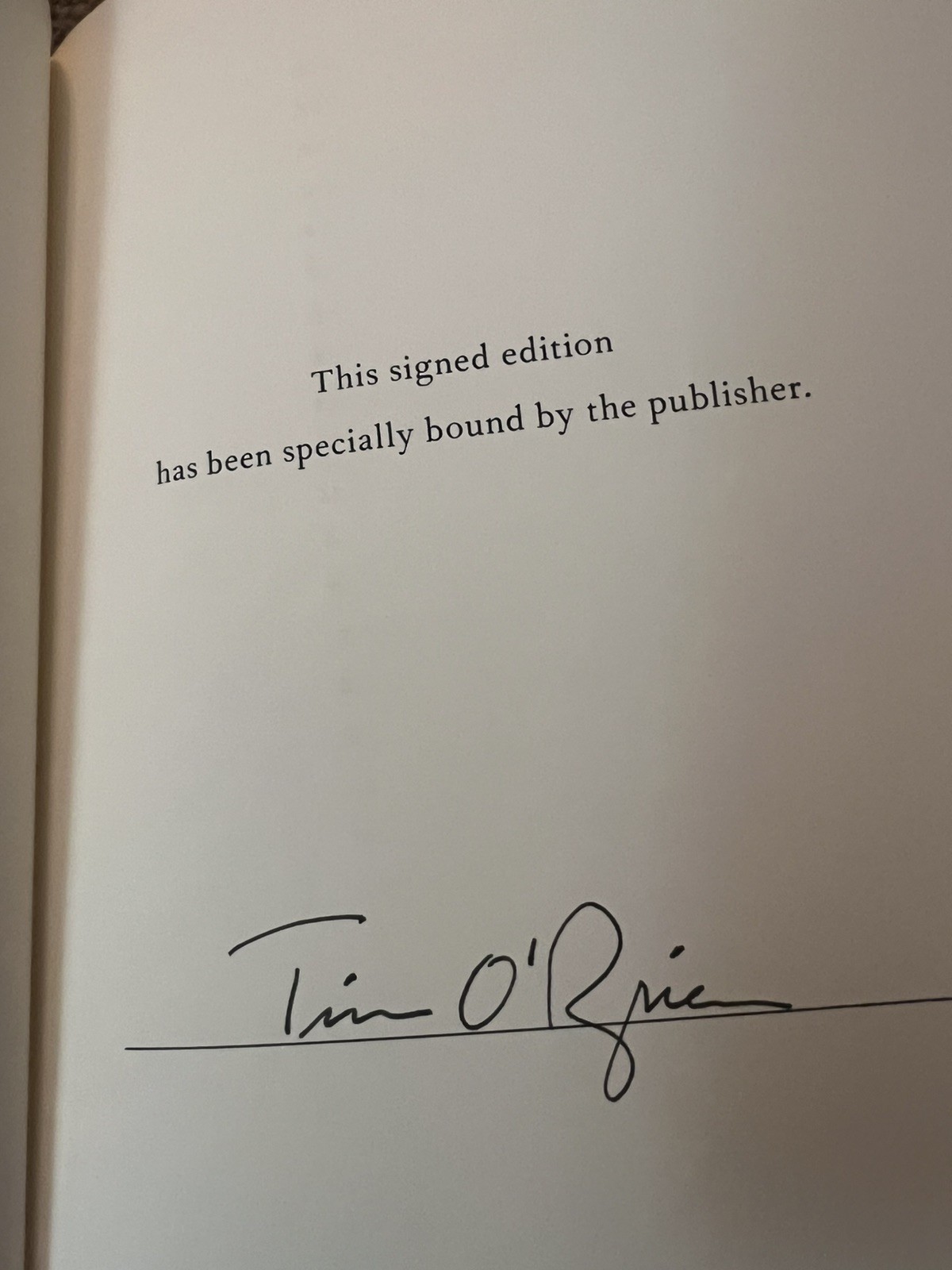 America Fantastica by Tim O’Brien HC Signed! Autographed! First Edition NEW