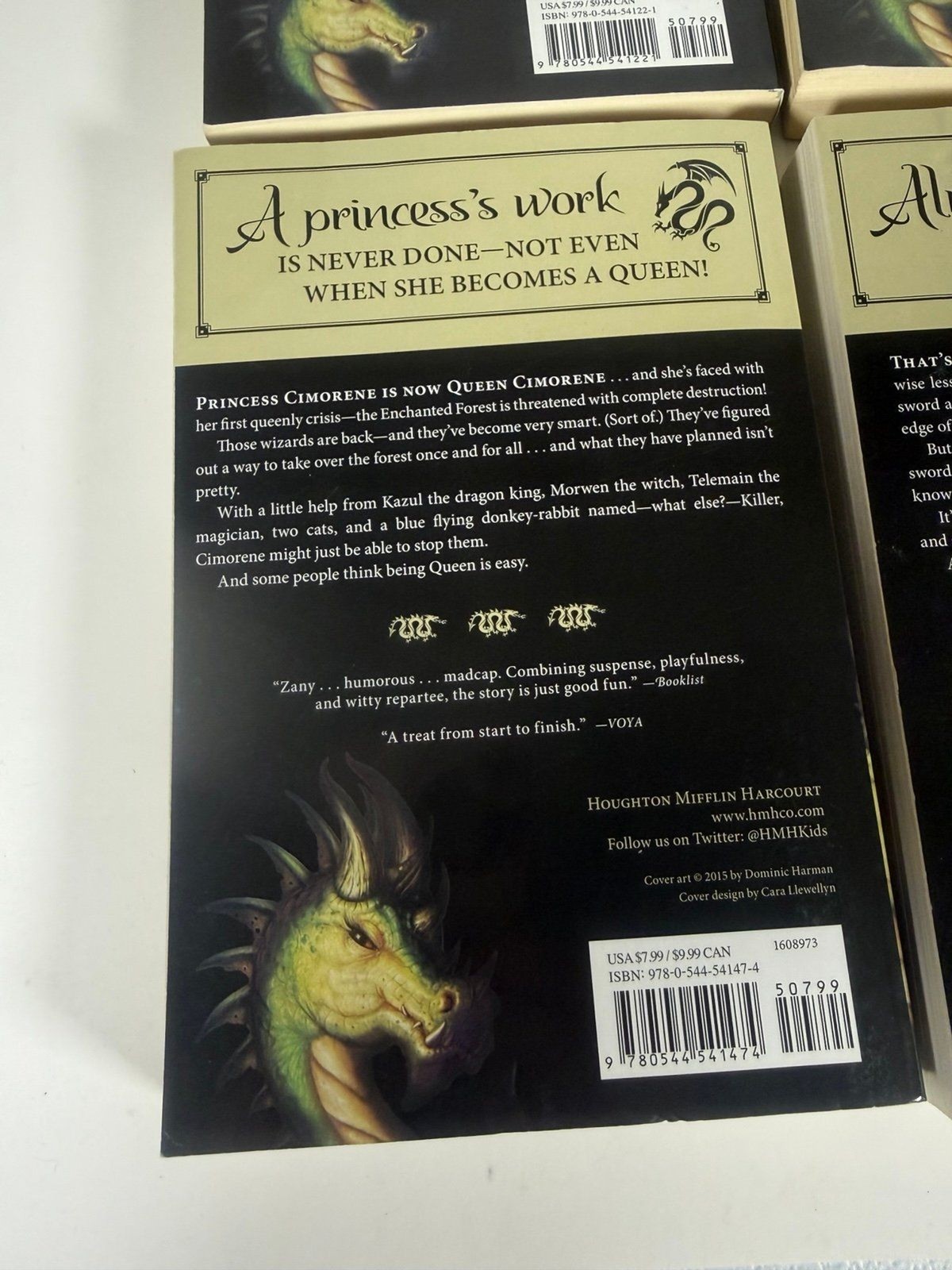 Enchanted Forest Chronicles Set 1 2 3 4 Dealing w Dragons By Patricia C. Wrede