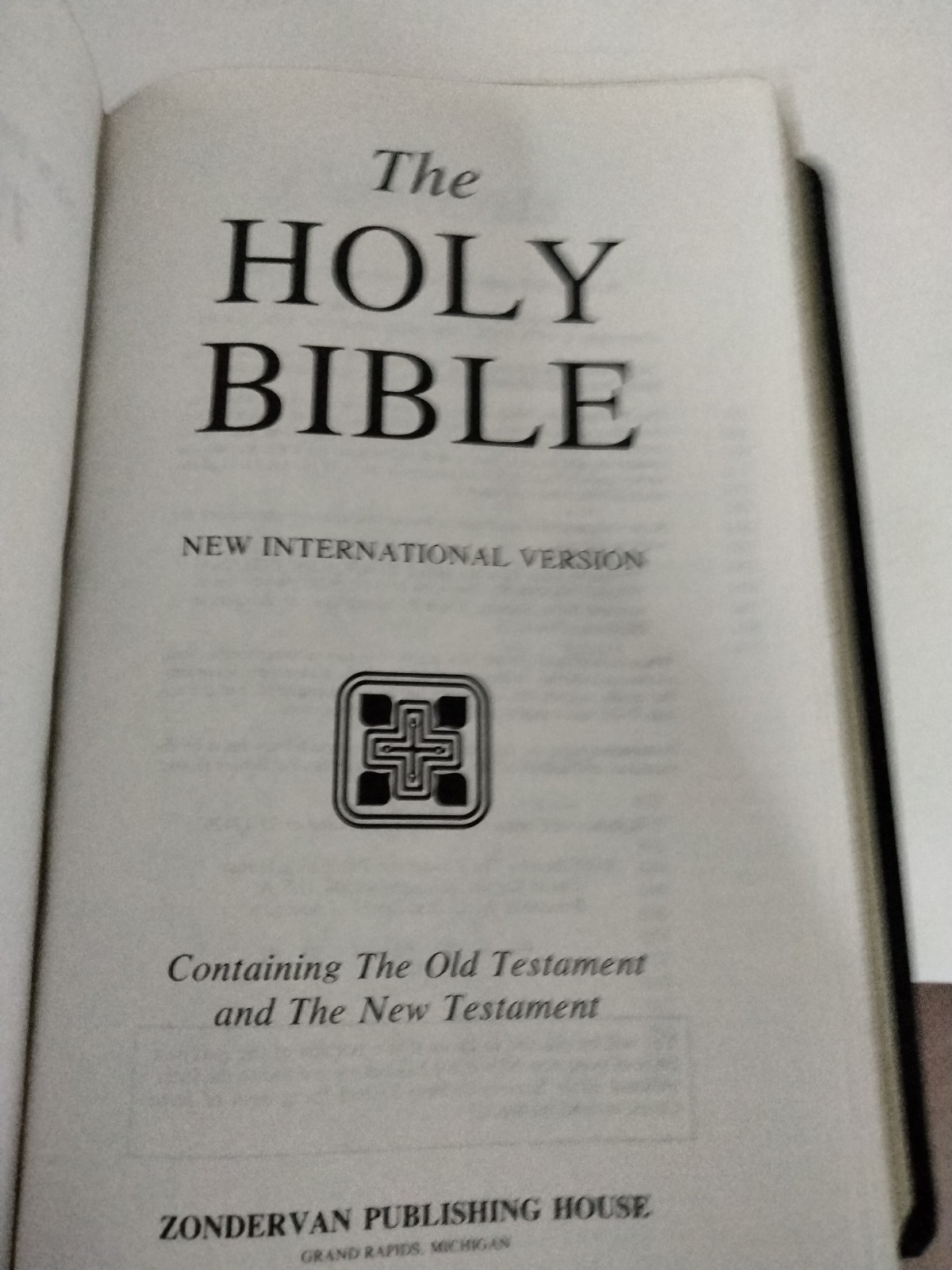 Holy Bible New International Version