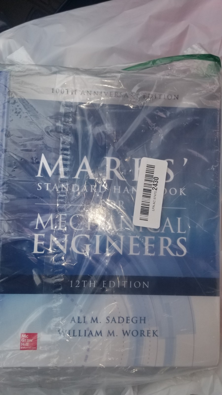 Marks’ Standard Handbook for Mechanical Engineers, 12th Edition