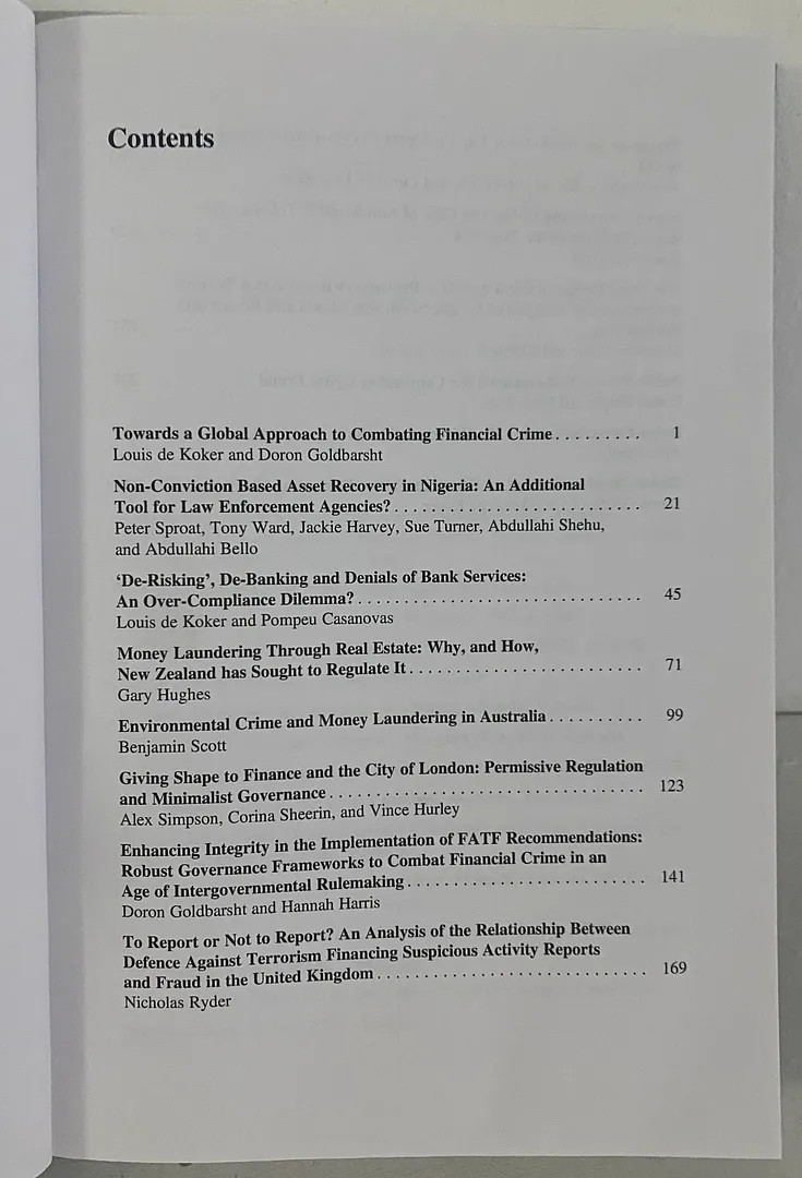 Financial Crime, Law and Governance: Navigating Challenges in Different Contex..