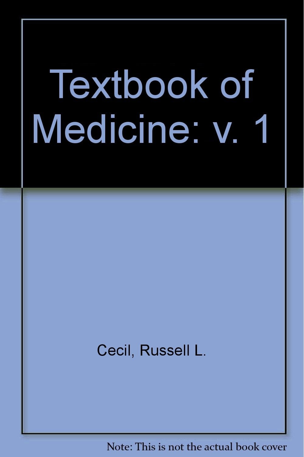 Textbook of Medicine: v. 1 – Russell L. Cecil – Acceptable – See condition n…