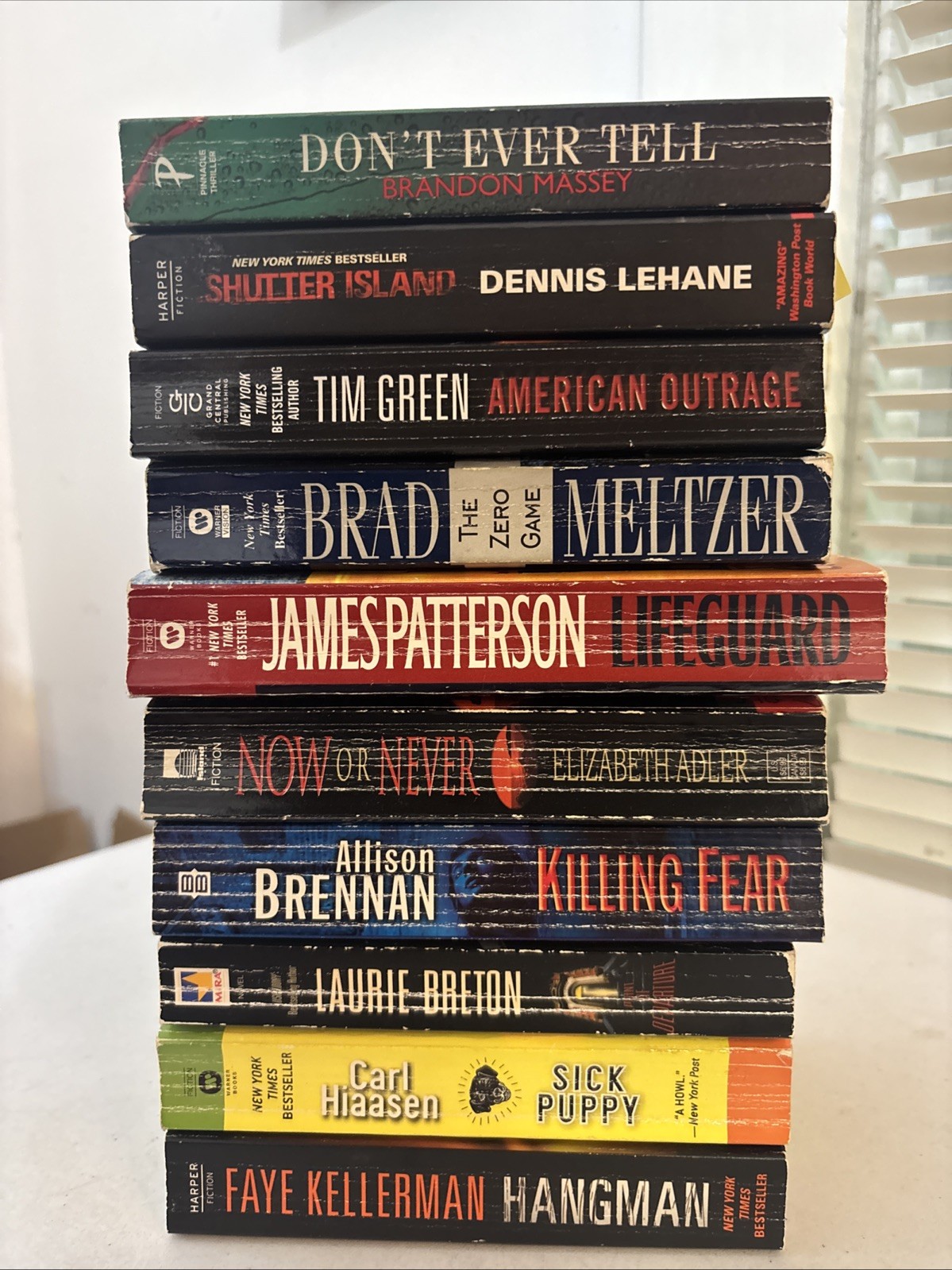 Lot of 10 – Mystery and Thrillers – Mixed Authors – FREE SHIPPING