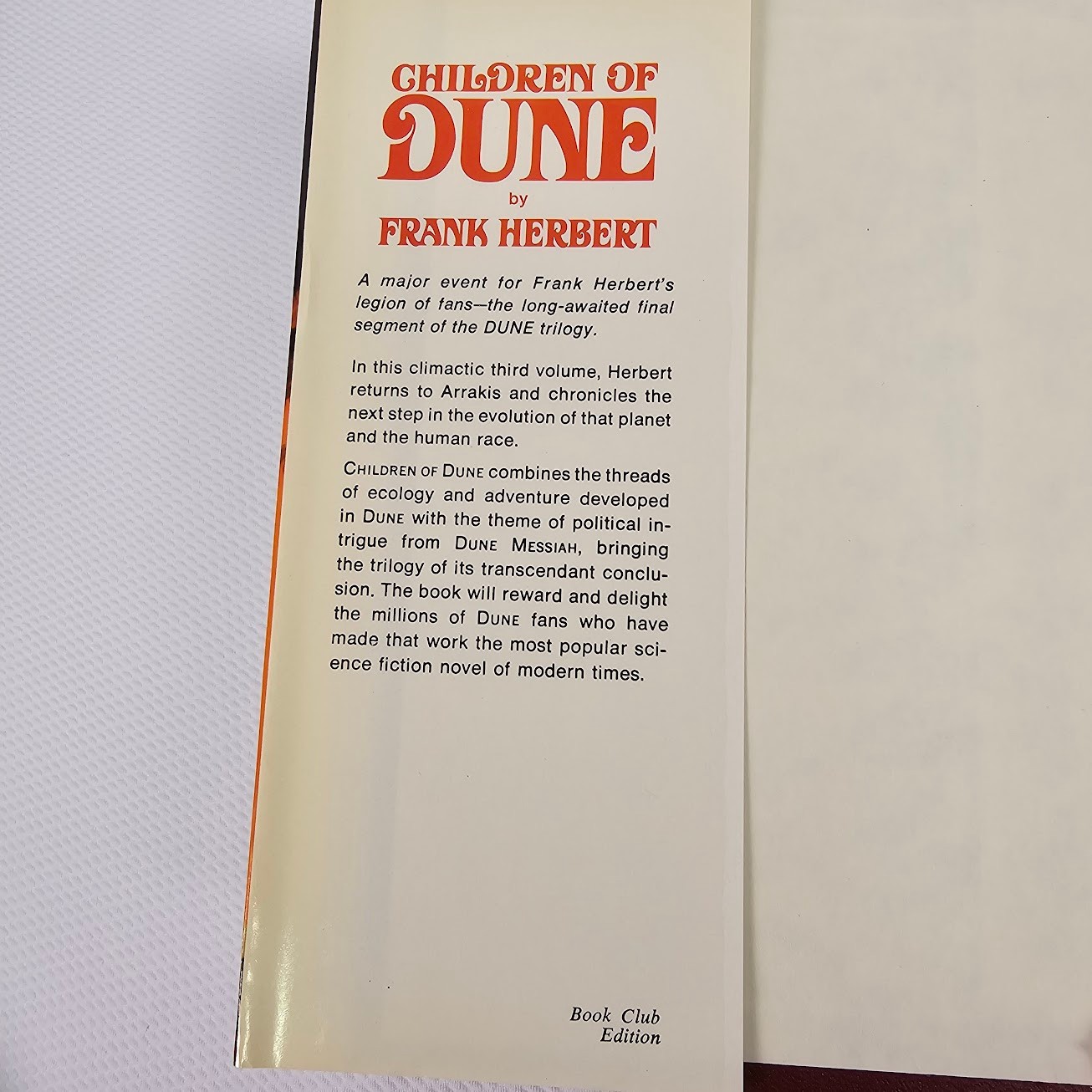 Dune Series Hardcover Lot Frank Herbert Vintage Book Club & 1st Ed 5-Book Set
