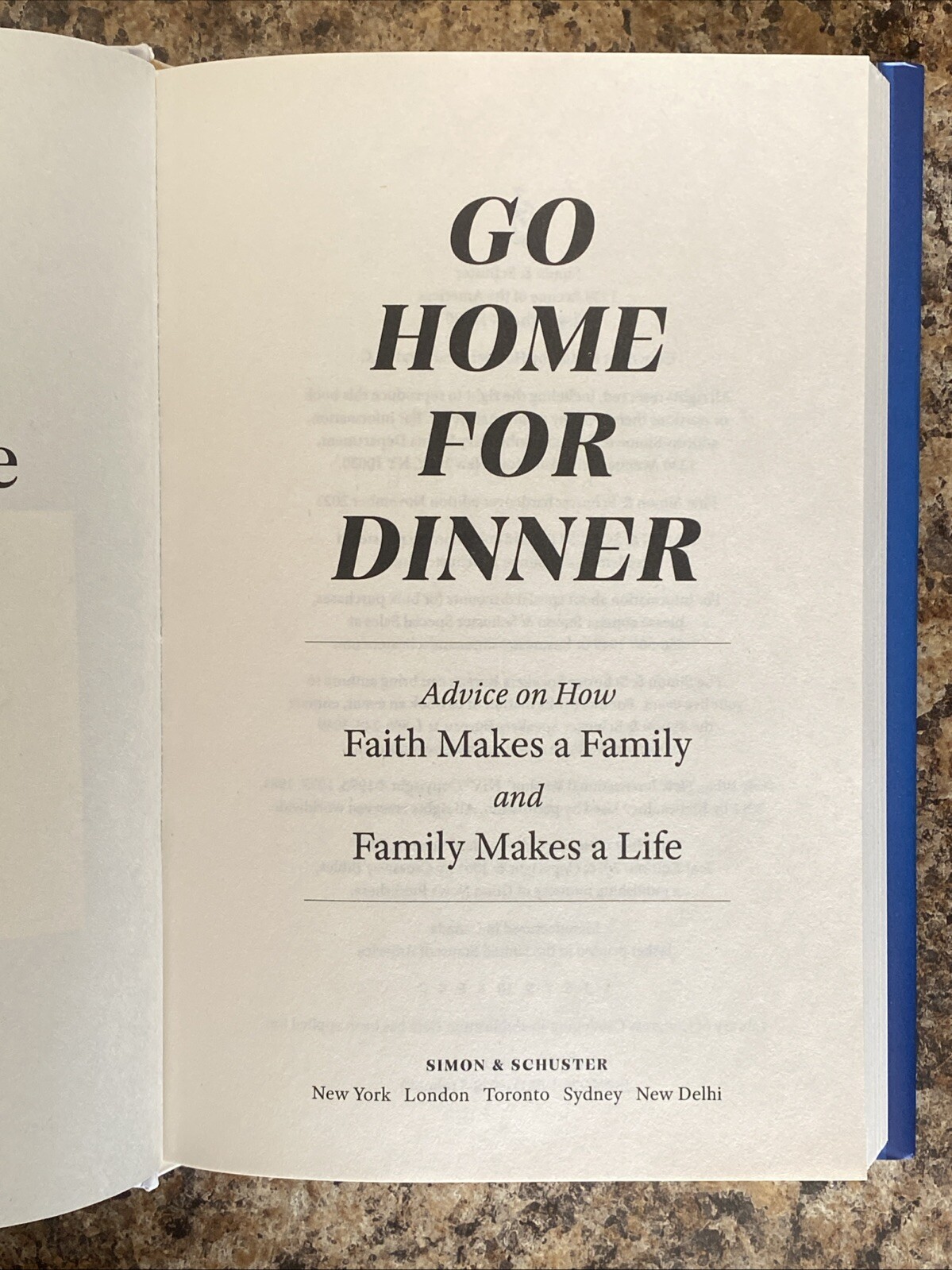Go Home For Dinner SIGNED by Mike Pence – 1st Printing Near Fine HC