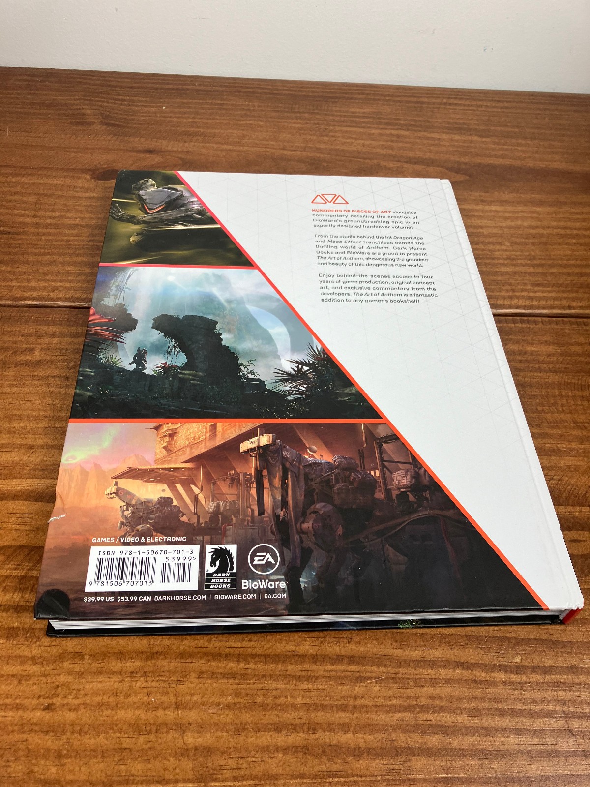 The Art of Anthem by Bioware – Dark Horse Comics Video Game EA