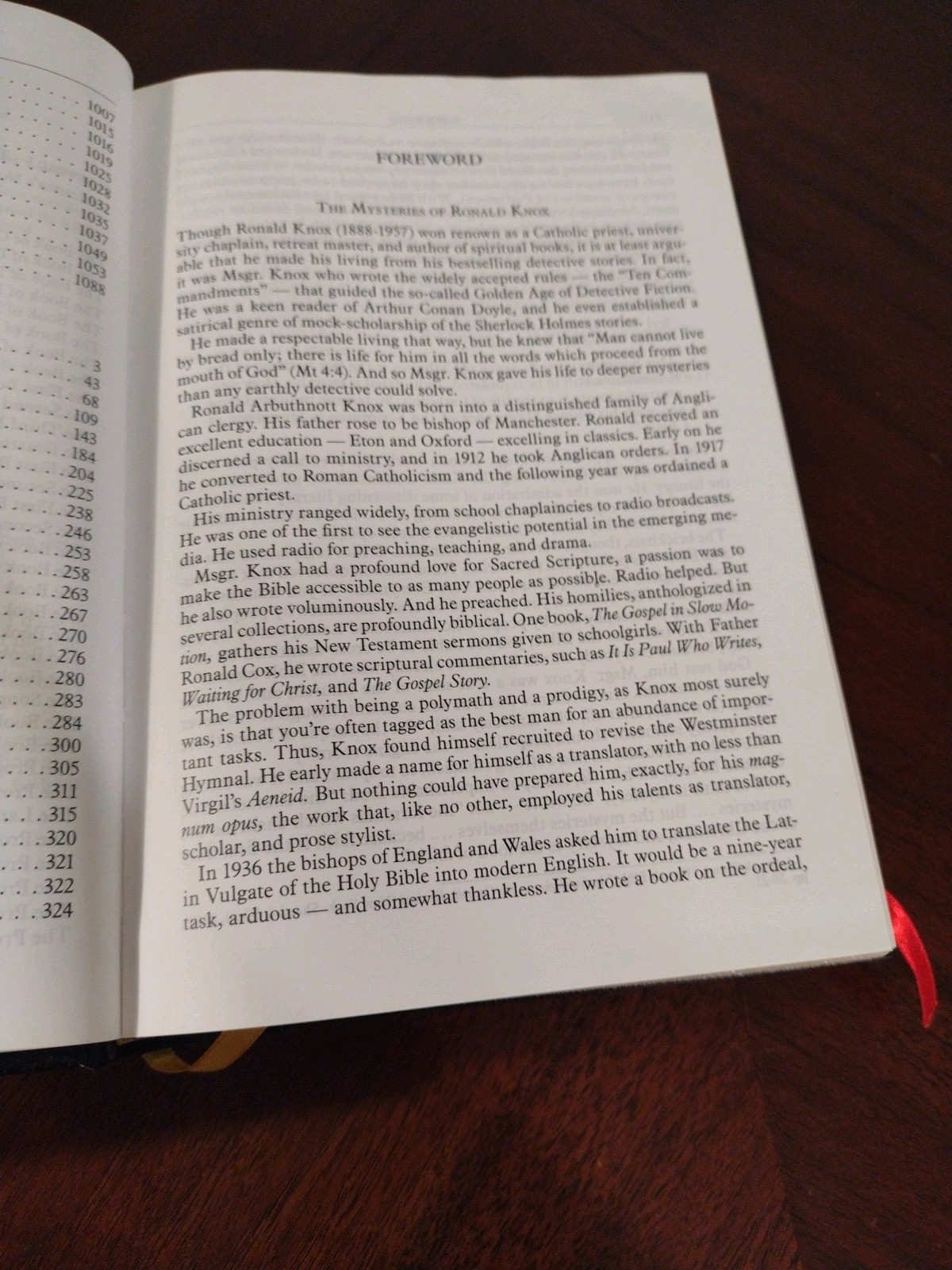 THE HOLY BIBLE, KNOX VERSION, MSGR RONALD KNOX, 2012, Baronius Press Hardcover