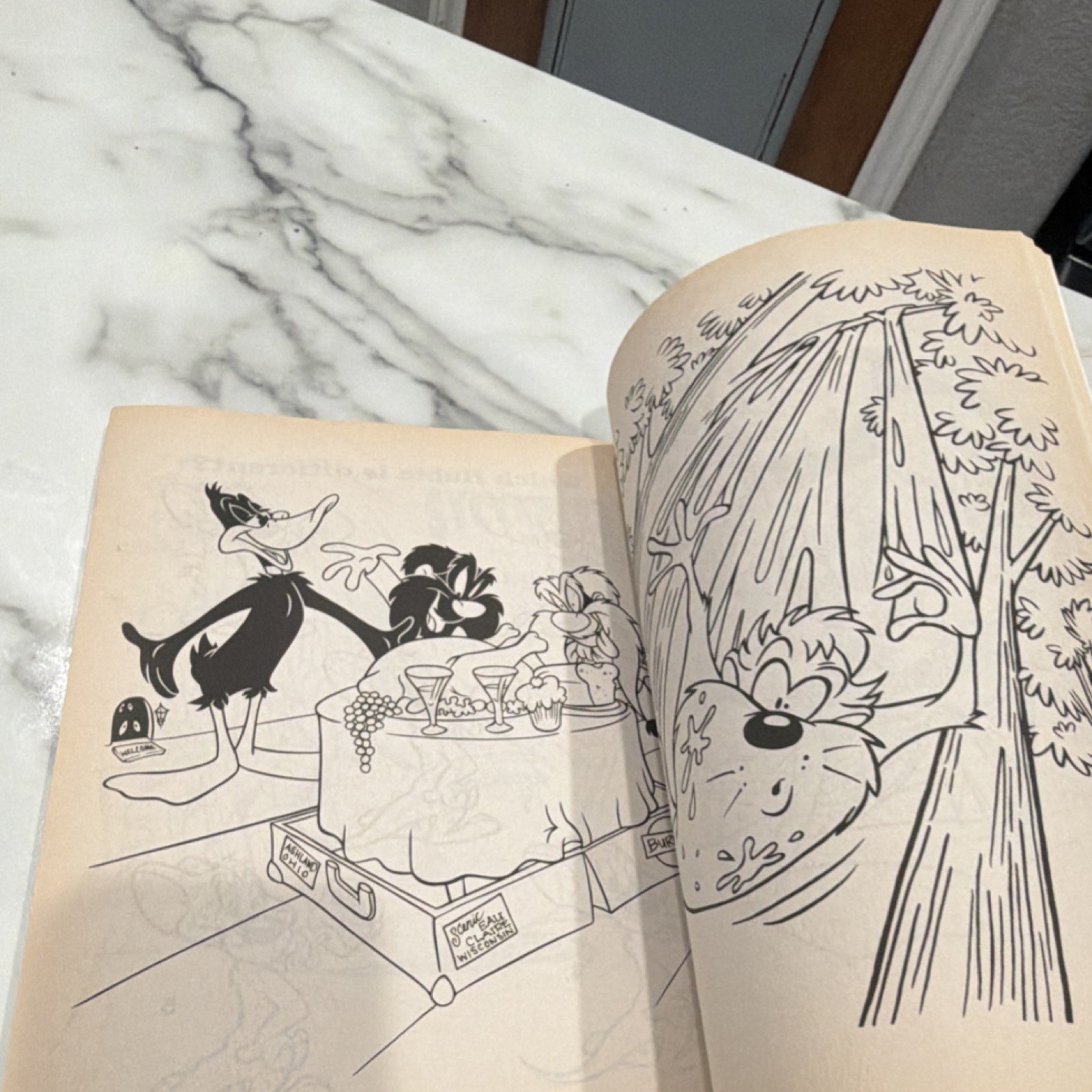 Looney Tunes Jumbo Coloring & Activity Book Illustrated PB 1999 Landoll English