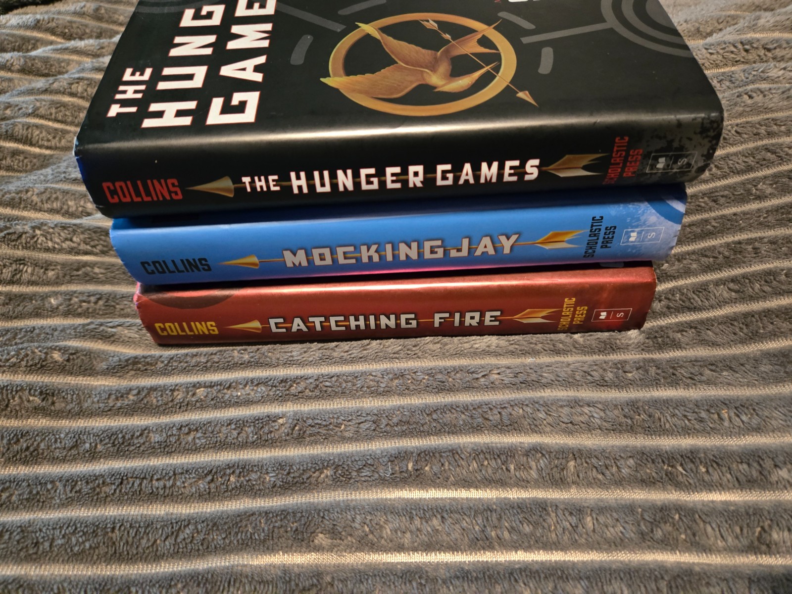 The Hunger Games Trilogy Catching Fire, and Mockingjay, Hardcover First Editions