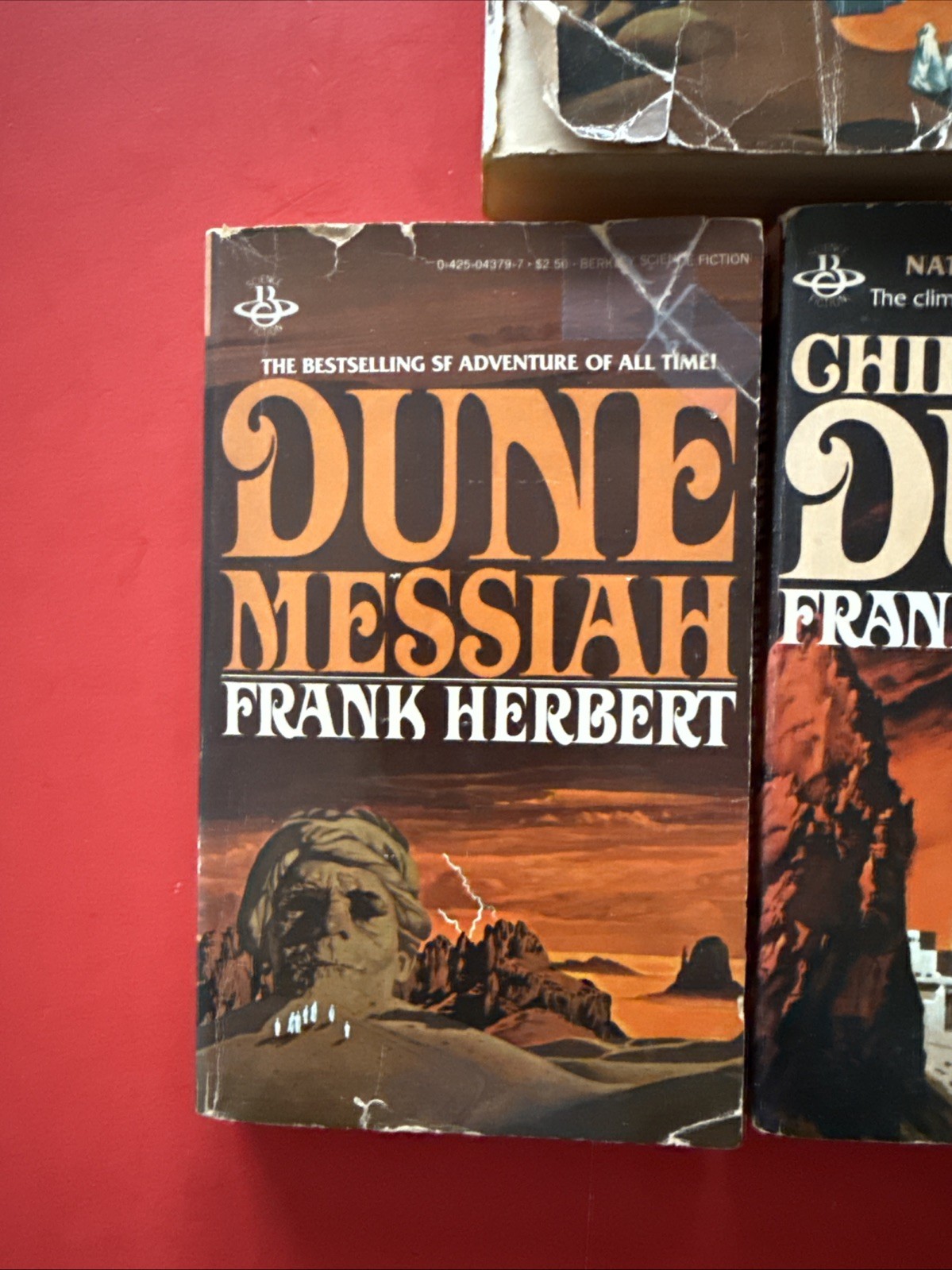 Frank Herbert Dune Trilogy Lot Of 3 Vintage Paperback (Dune, Messiah, Children)