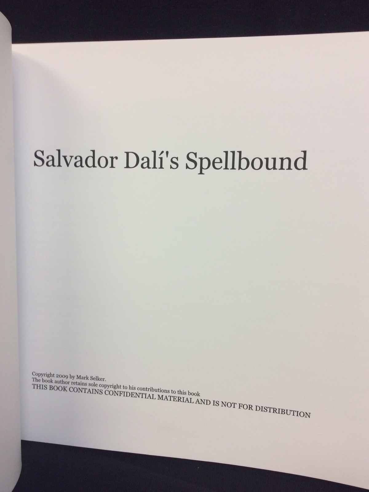 Salvador Dalí’s Spellbound
