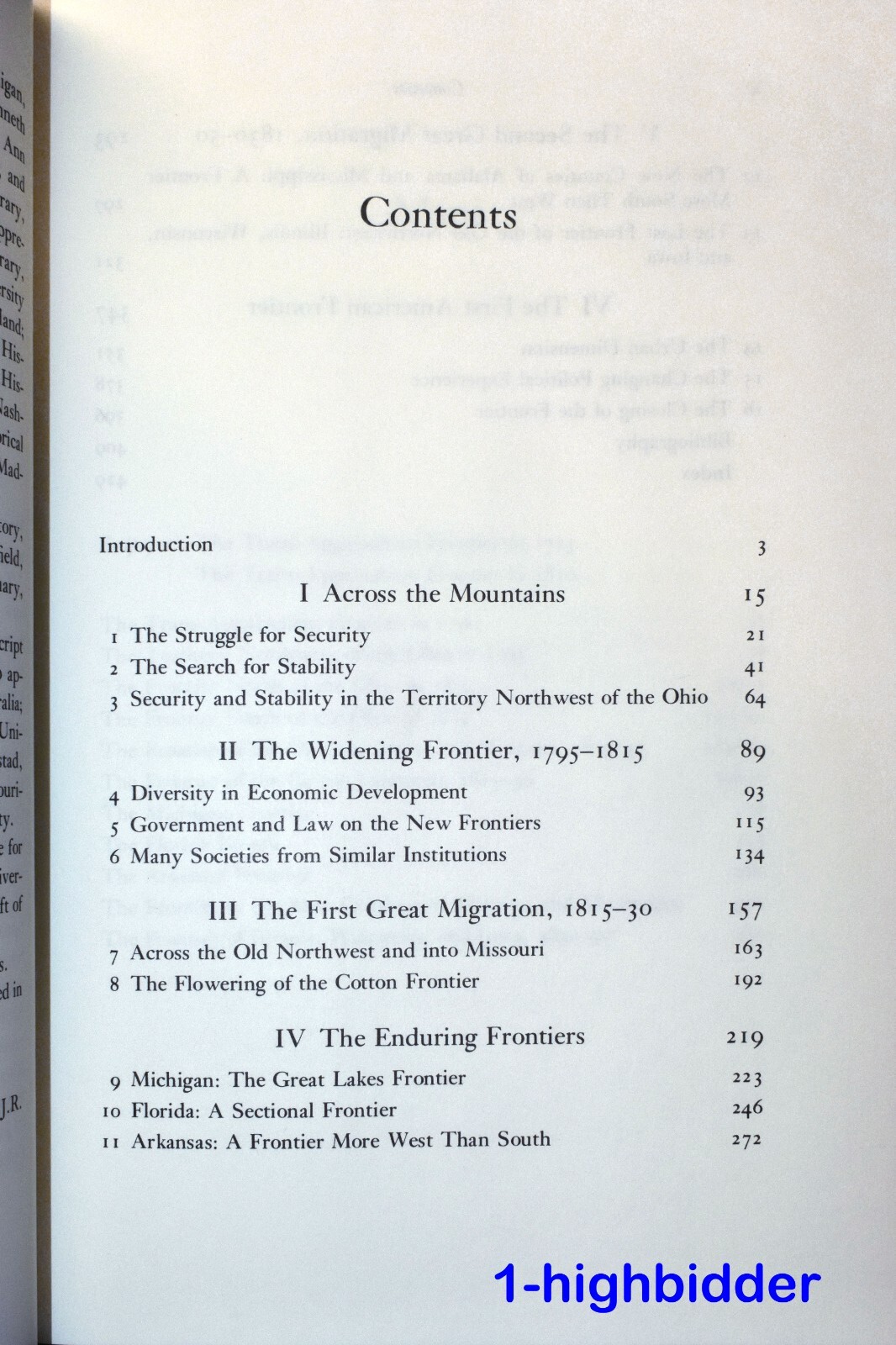 The Trans-Appalachian Frontier: People Societies & Institutions 1775-1850 1st Ed